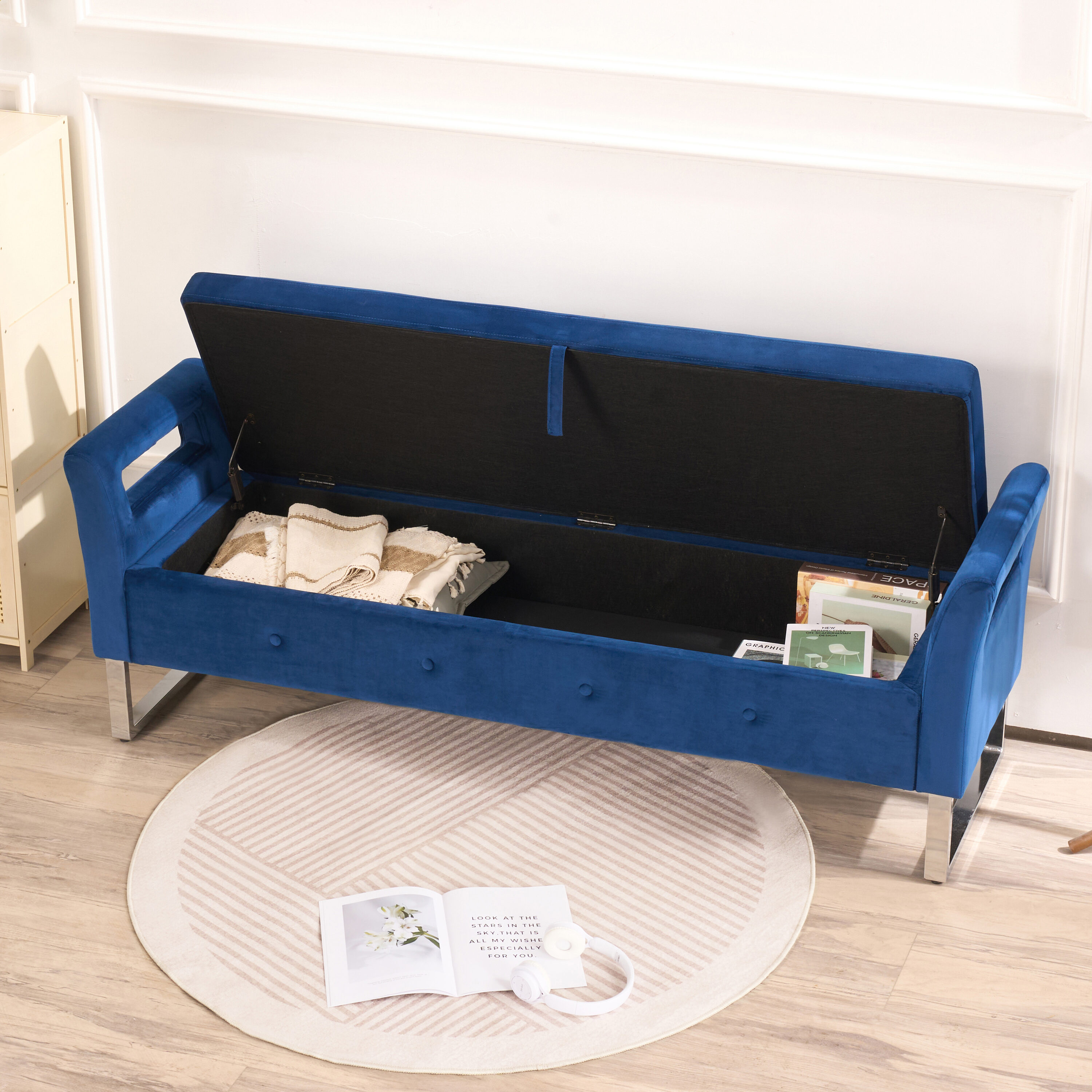 Hrinhom HC-S4113-NAVY bench - View #9