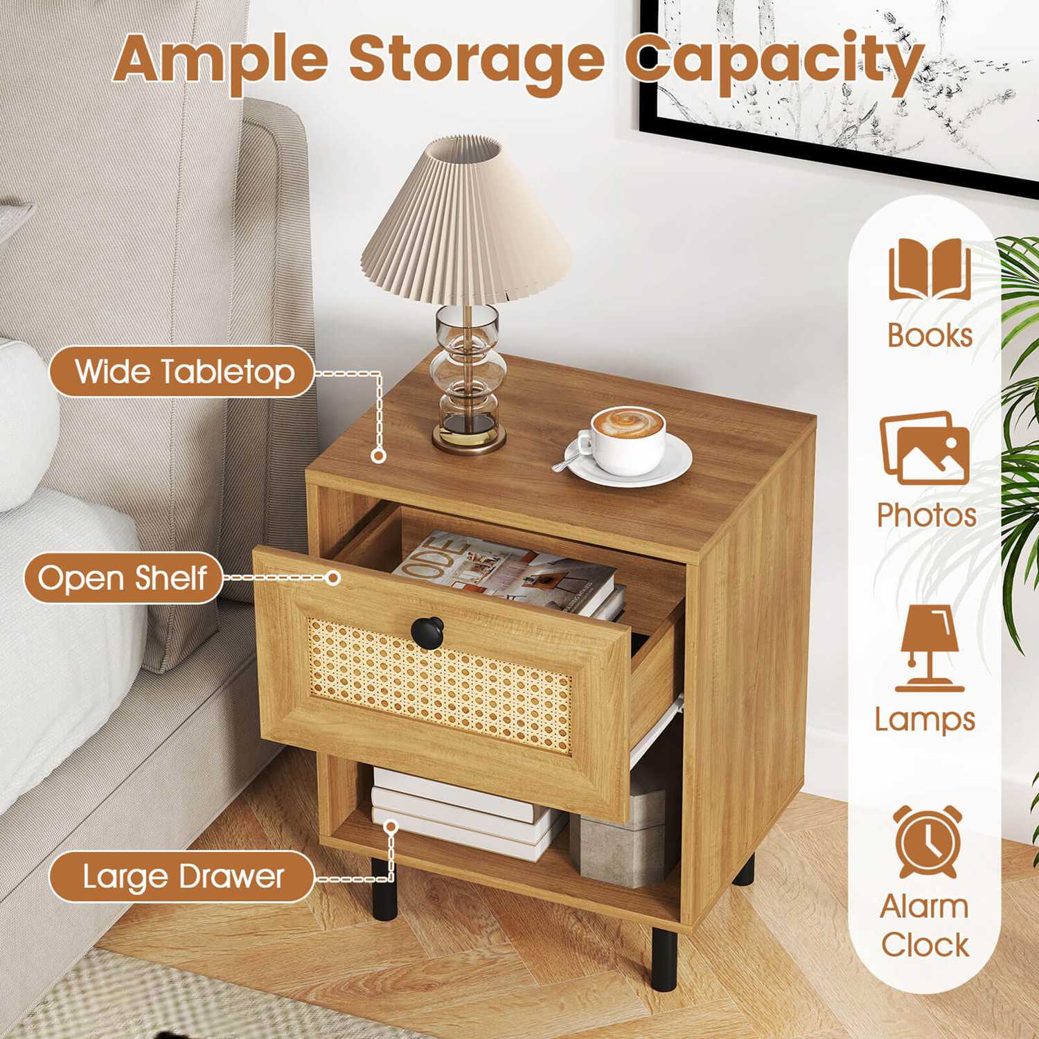 Costway CSHY004328 nightstands - View #8