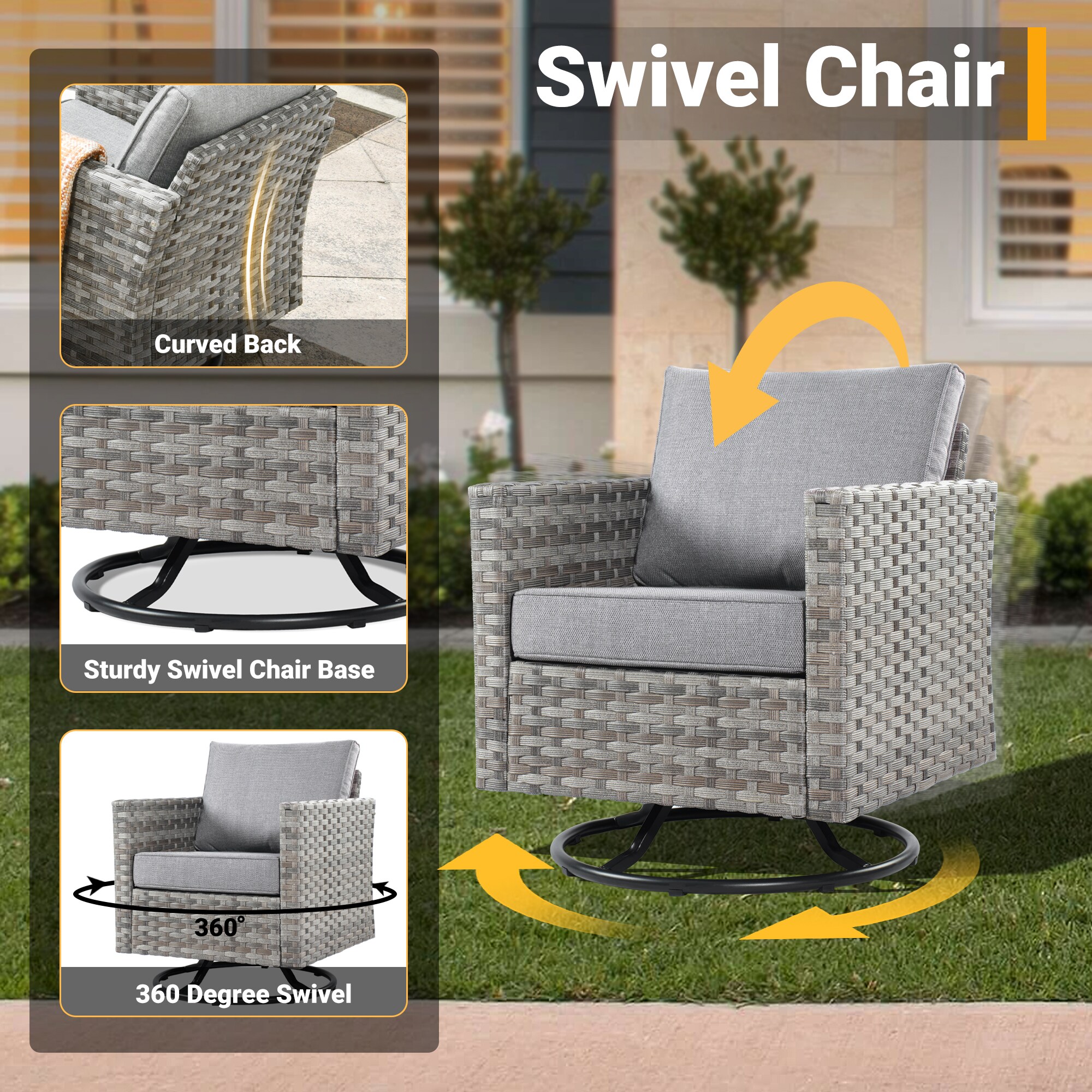 weaxty HMBCFPYZBRS2015 Patio-Conversation-Sets - View #4