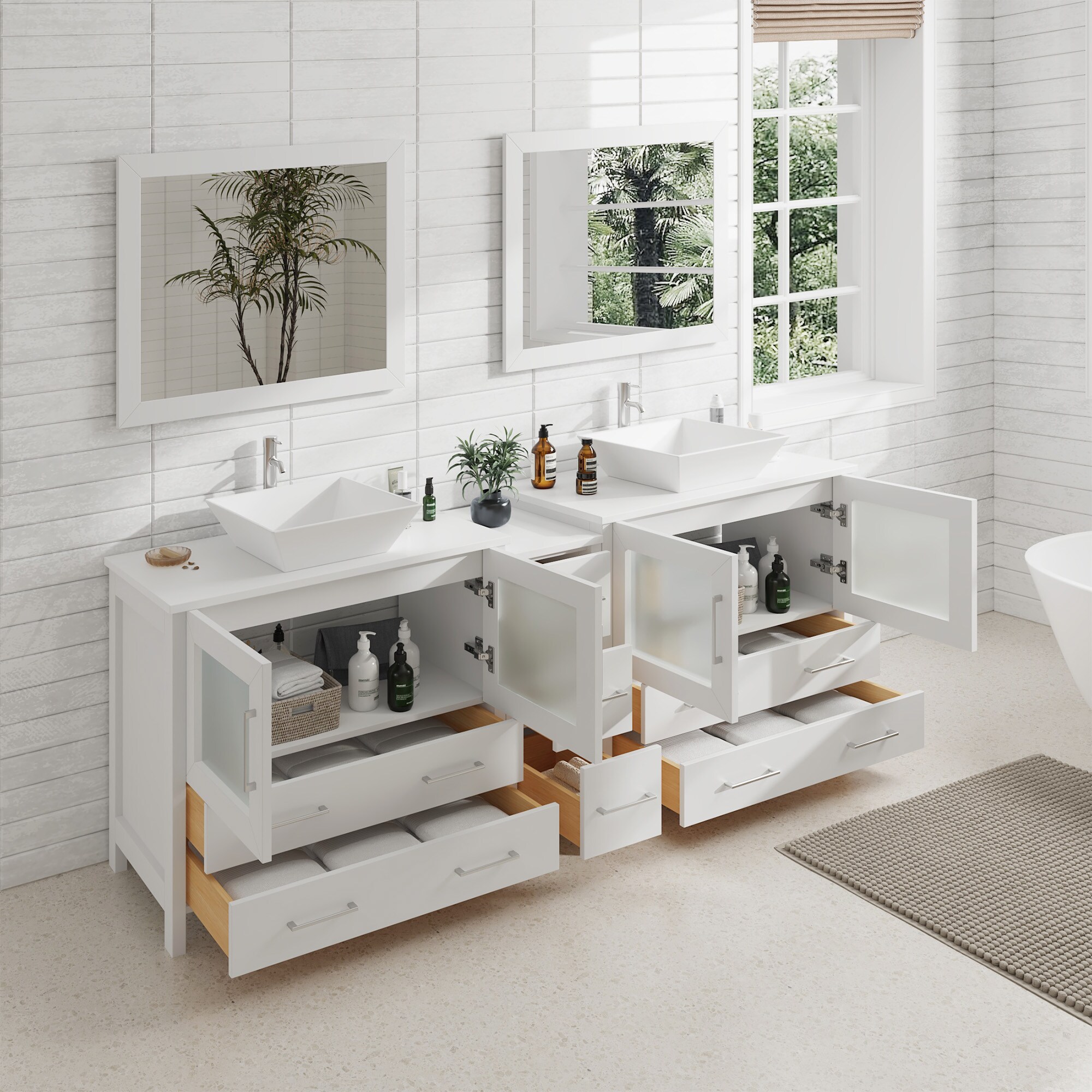 Vanity Art VA3136-84W Bath-Vanity-Combo - View #3