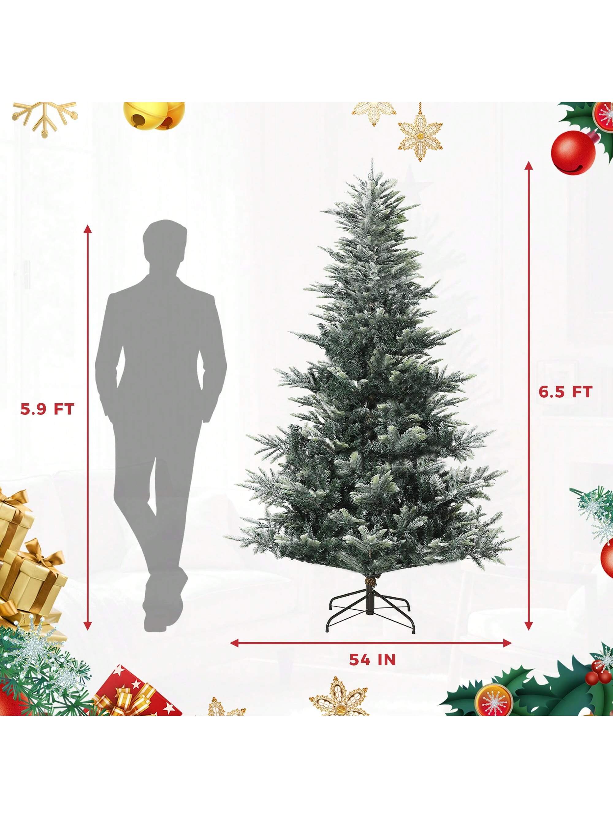 Qeetex DSDS-W6F91688 Artificial-Christmas-Trees - View #3