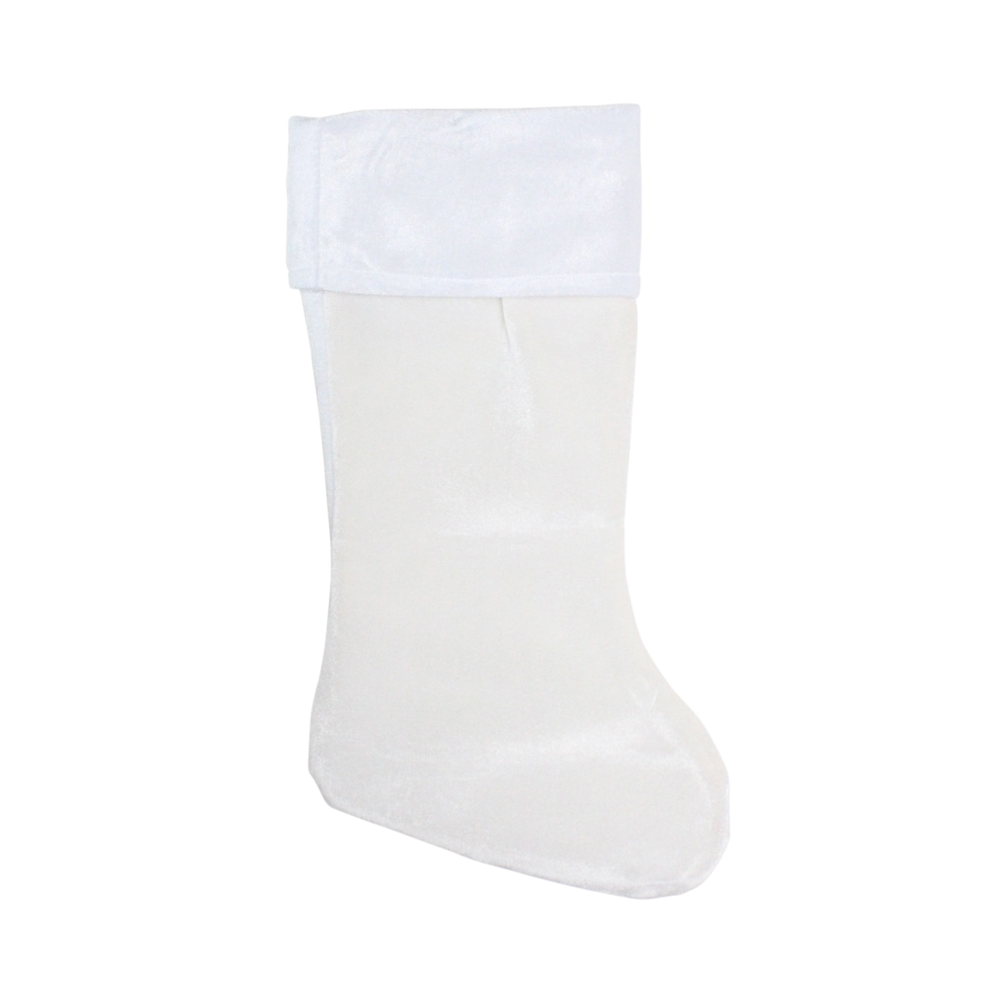 Northlight 31755158 18-in White Christmas Stocking