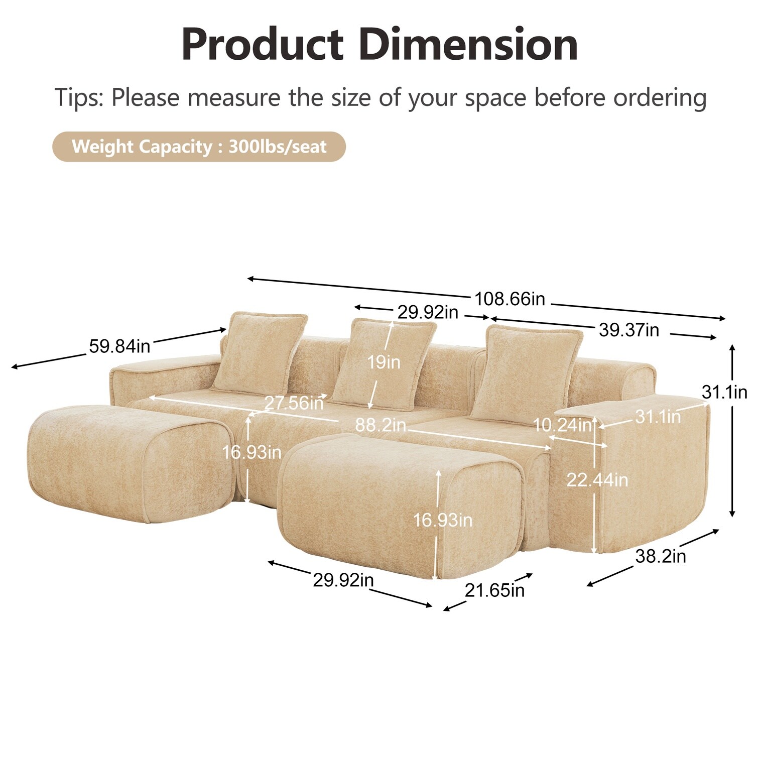 FlowLuxe VGNEFTIPTGHP Sofas-Loveseats - View #4