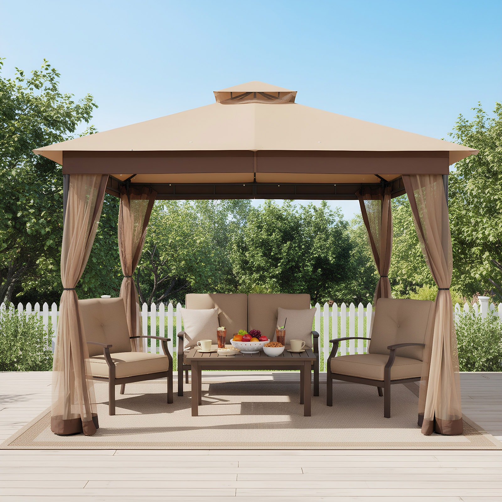 StarEcho SEVC24-PT0148A2S Wood-Resin-Gazebos - View #2