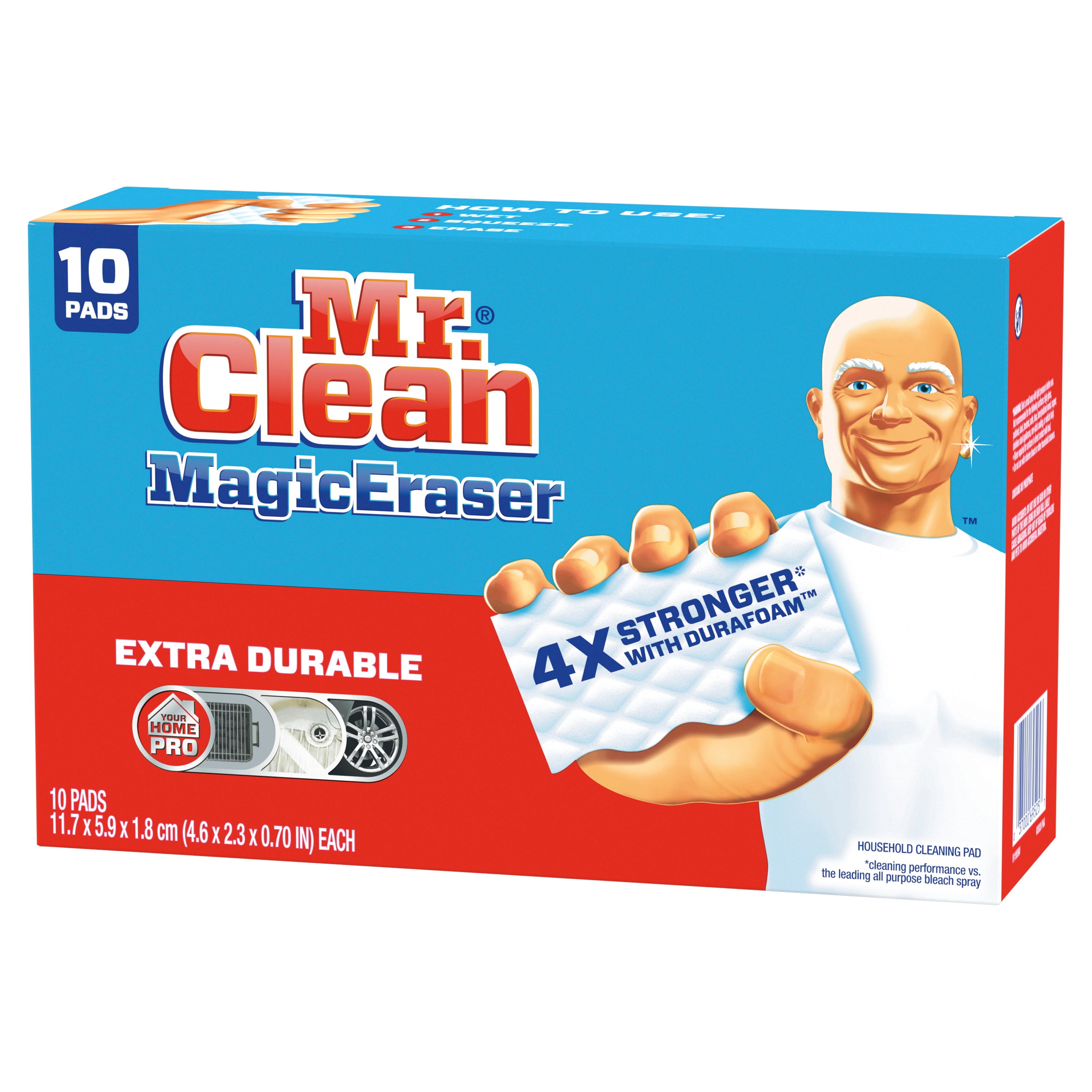 Get the best results with Magic eraser 4x stronger for removing tough stains