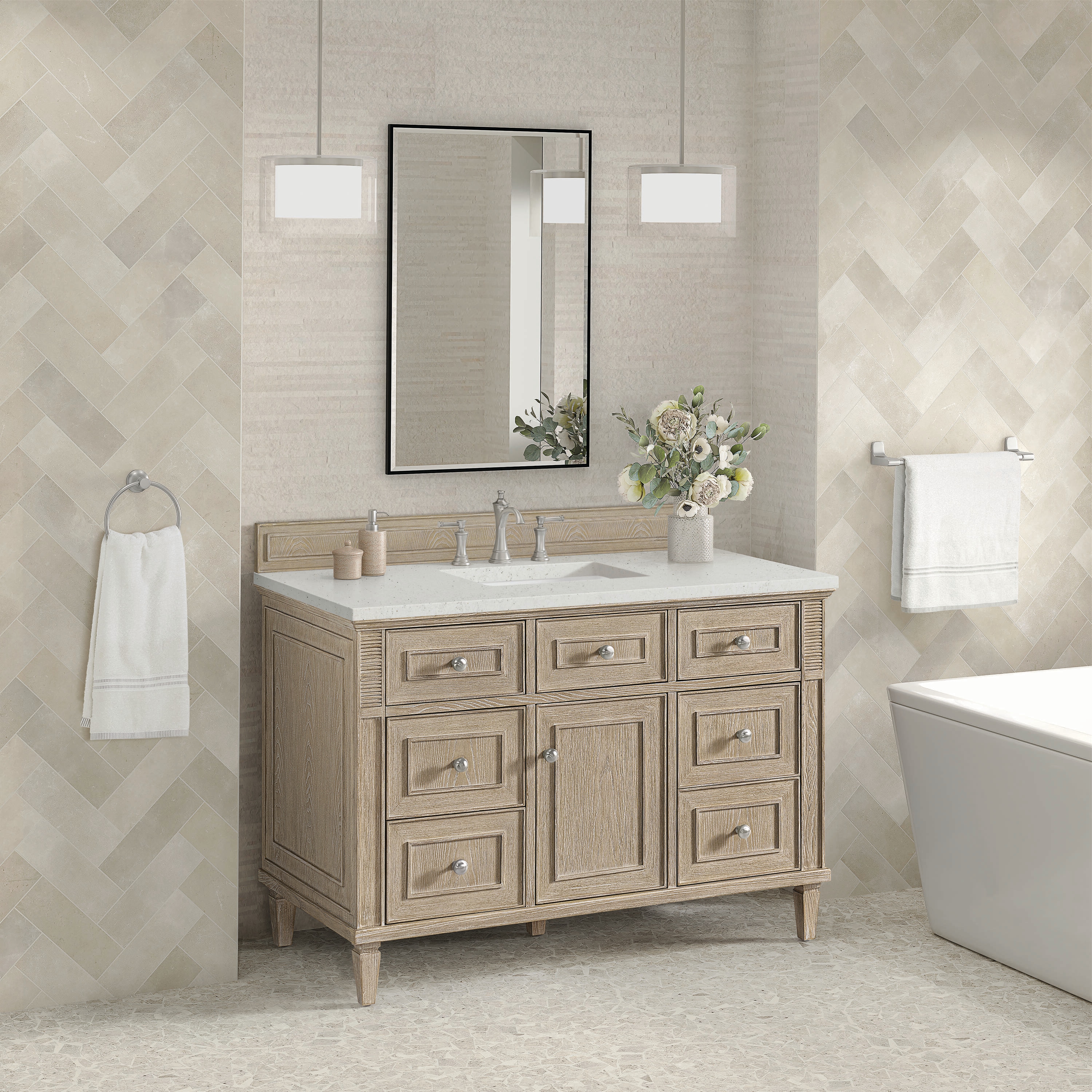 James Martin Vanities 424-V48-WWO-3LDL Bath-Vanity-Combo - View #3