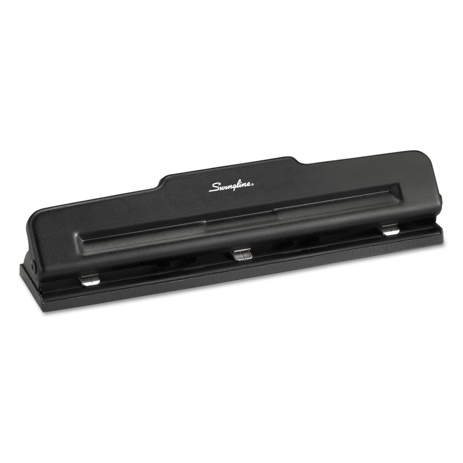 Swingline ESNSWI74015 10 Sheet Desktop Light Duty Two  To Three Hole Adjustable Punch 9 32 Holes Black