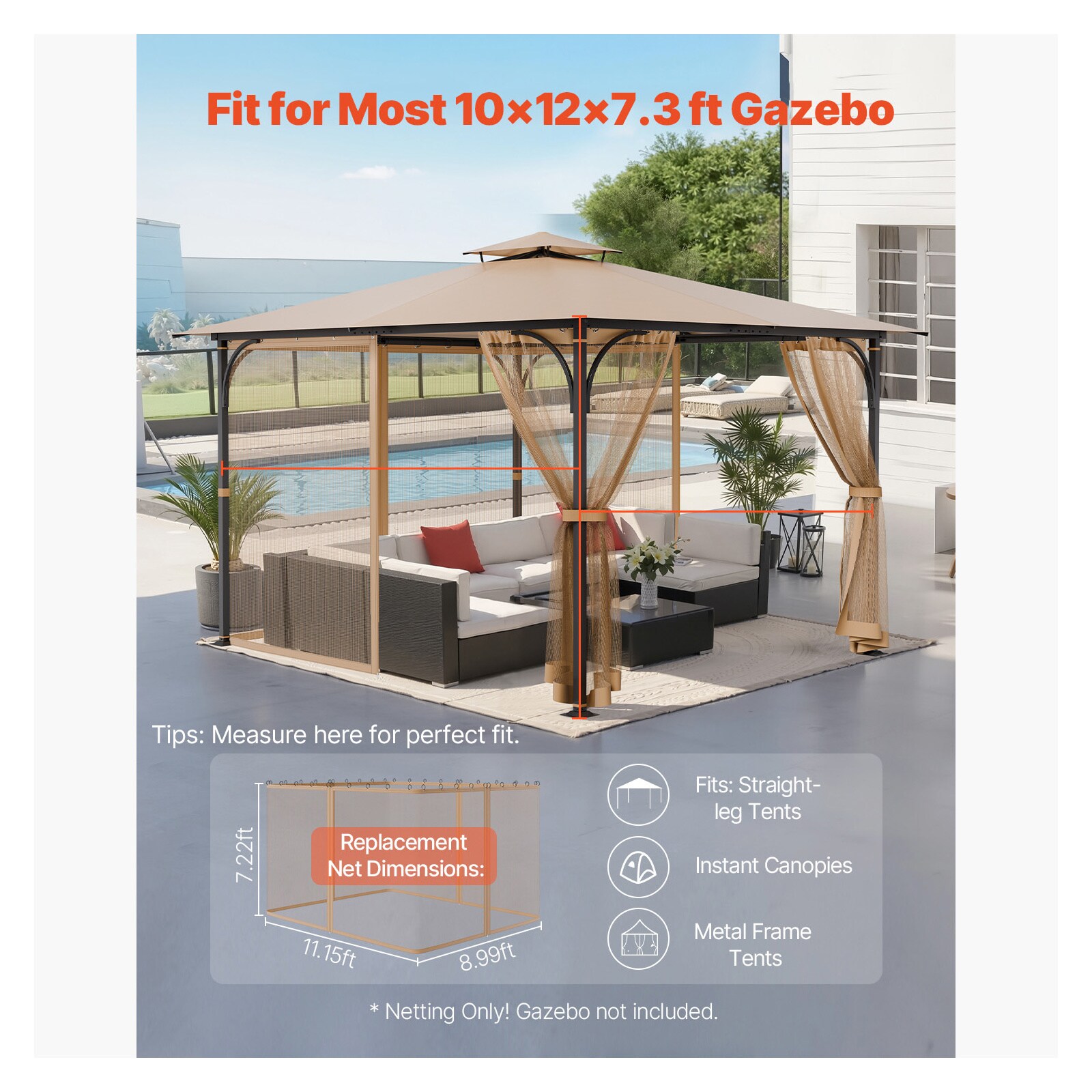 Mecale YAS-PWGS7P Gazebo-Parts-Accessories - View #2
