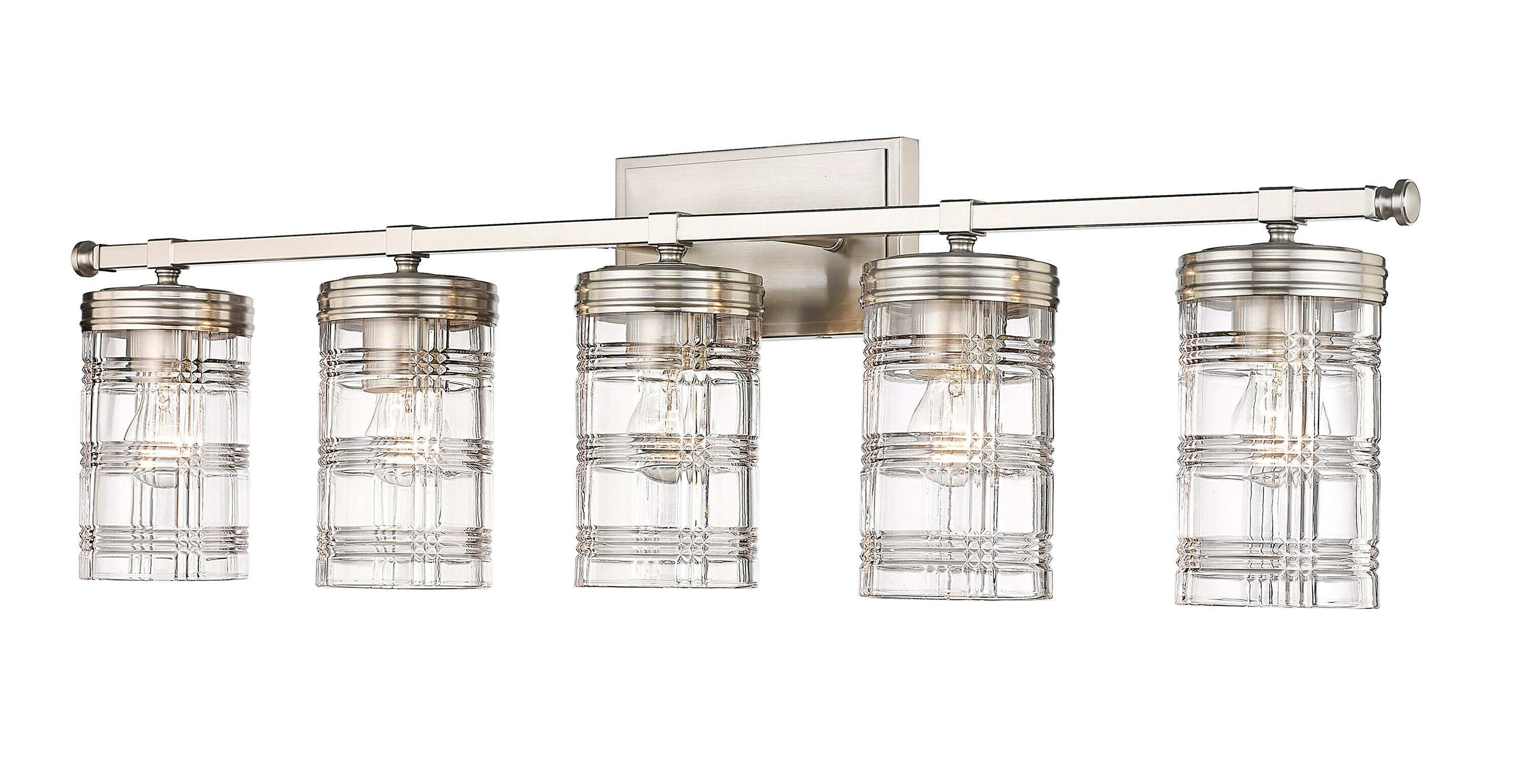 Z-Lite 344-5V-BN Archer 38-in 5-Light Brushed Nickel Transitional Vanity Light