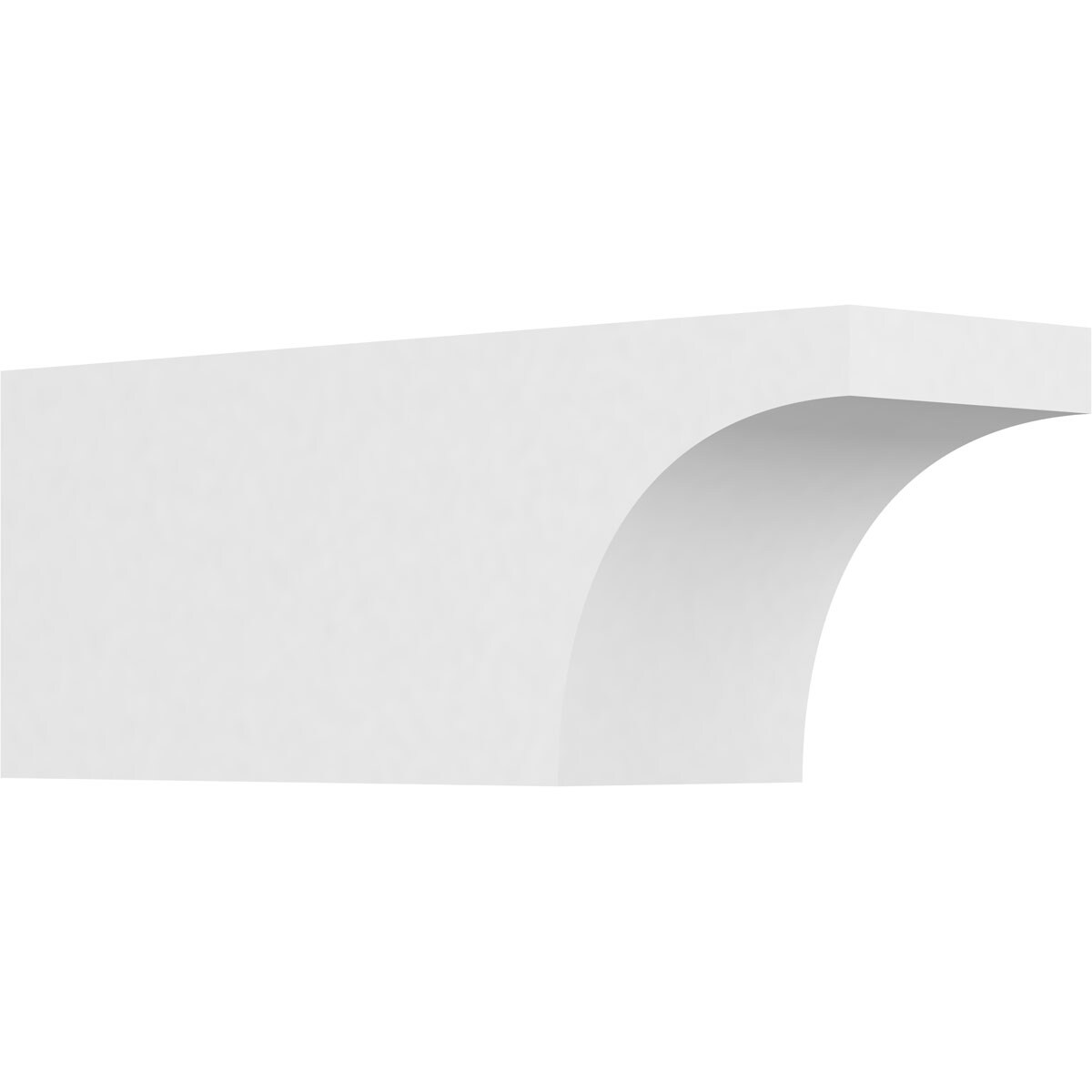 Ekena Millwork RFTP05X06X16HUN Standard Huntington 5-in X 6-in X 16-in White PVC Rafter tail