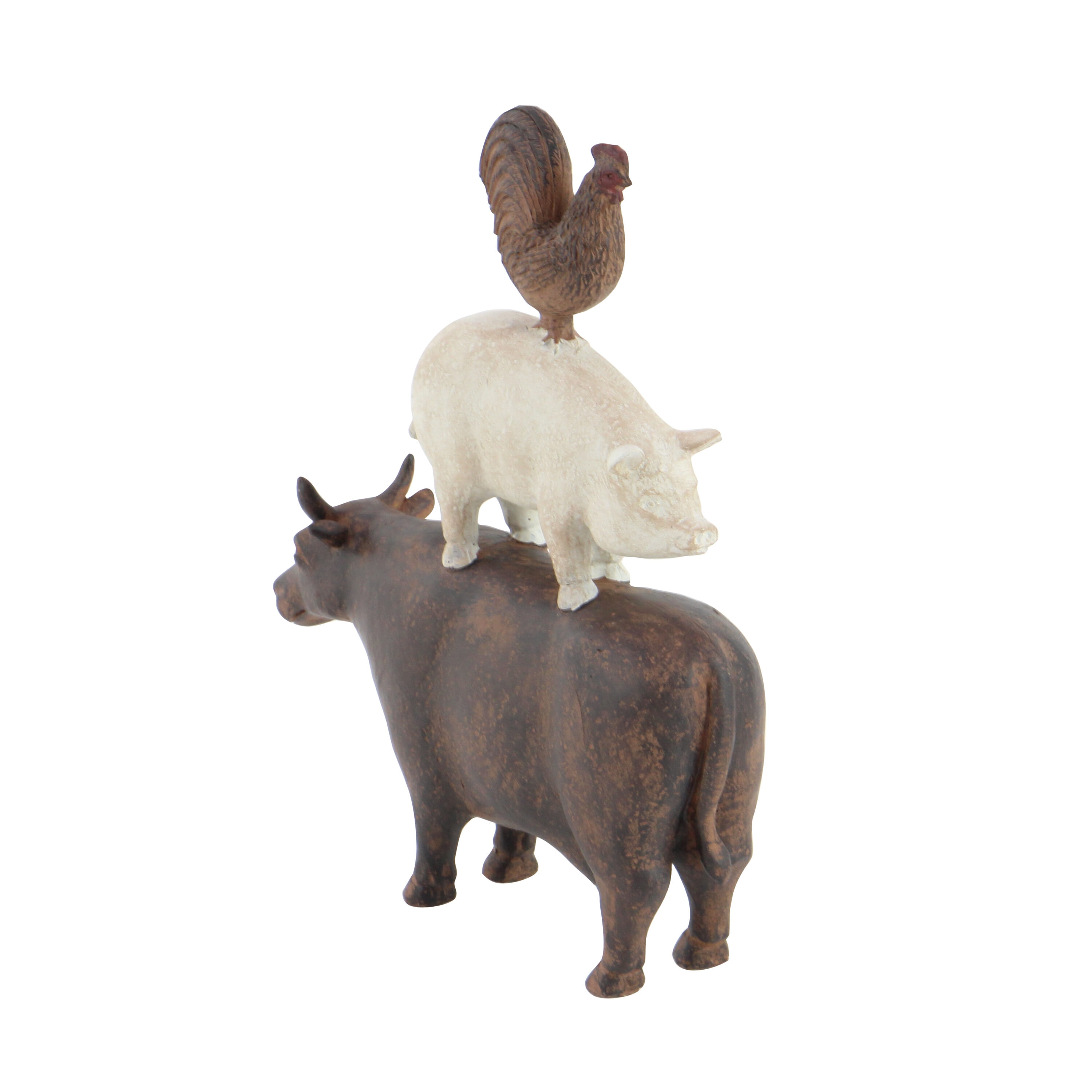 Grayson Lane Brown Polyresin Farmhouse Sculpture in the Decorative ...