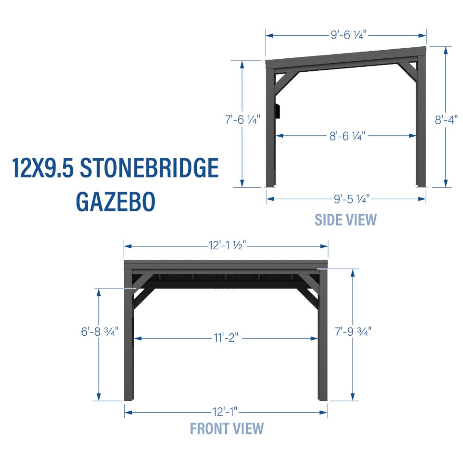 Backyard Discovery 2306080COM Wood-Resin-Gazebos - View #3