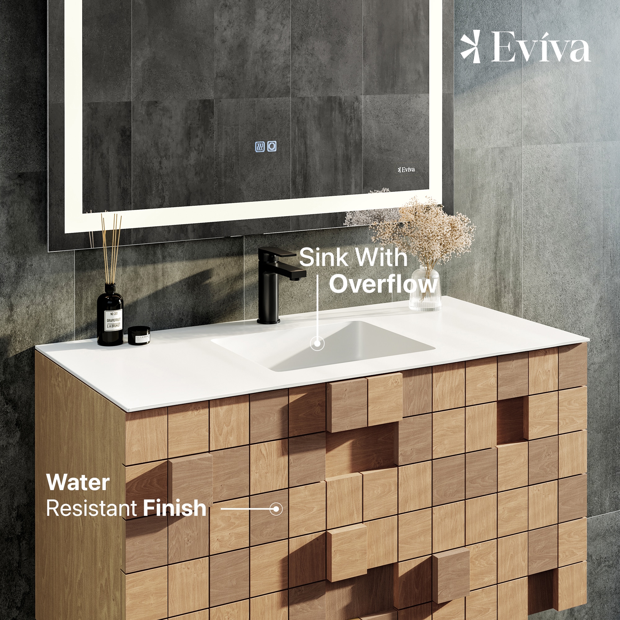 Eviva EVVN112-36OAK Bath-Vanity-Combo - View #3