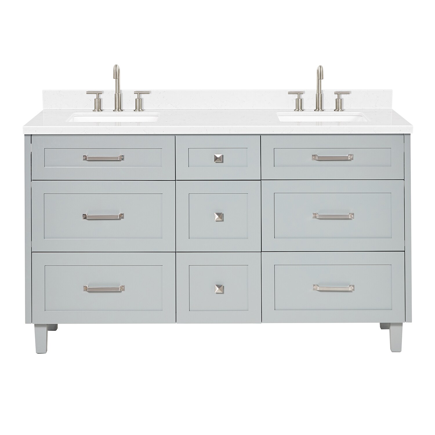 ARIEL B60DCQRVOGRY Bath-Vanity-Combo - View #2