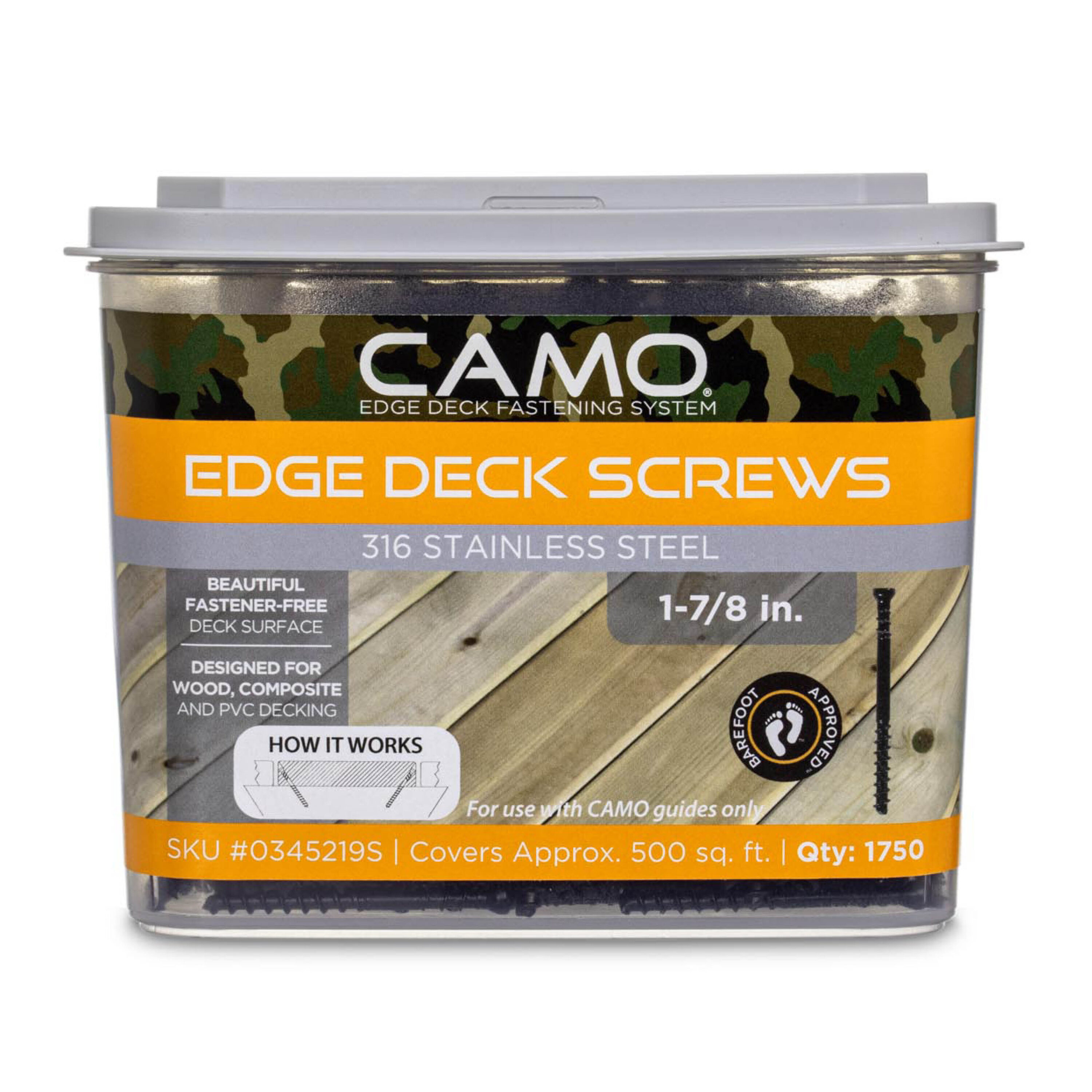 CAMO 0345219S #7 x 1-7/8-in Wood to wood Deck Screws ( 1750 -Per Box )