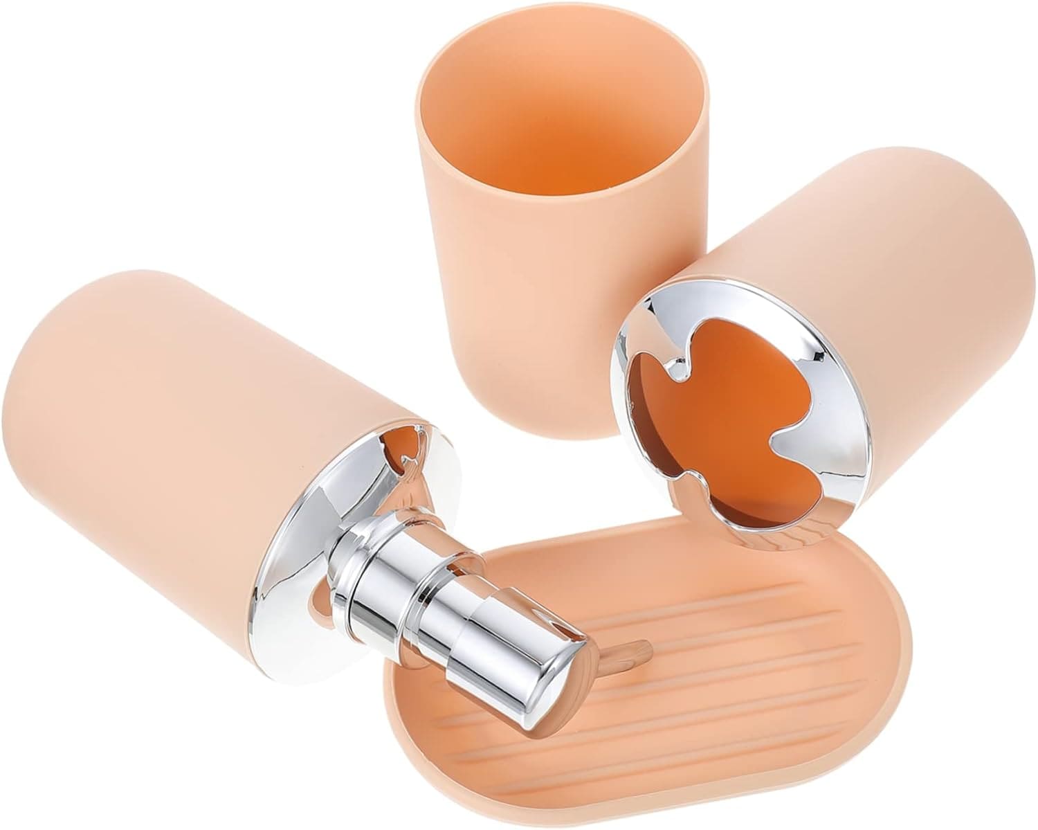 Zeus & Ruta HL-BS-036 Beige Plastic Bath accessory set