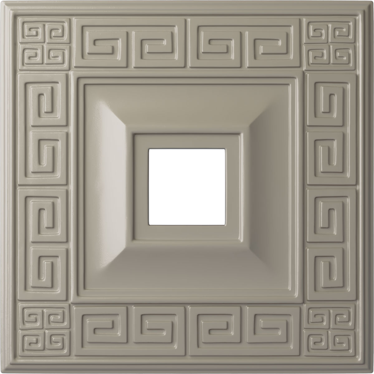 Ekena Millwork CM18ERPWS Eris 18-in W x 18-in L Painted Pearl White Polyurethane Whole Ceiling Medallion