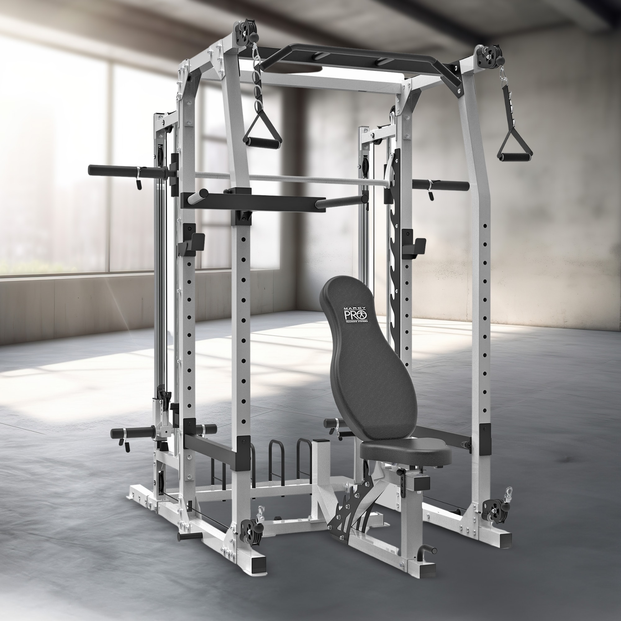 Marcy SM-7362 Pro Smith Machine Home Gym System for Full Body