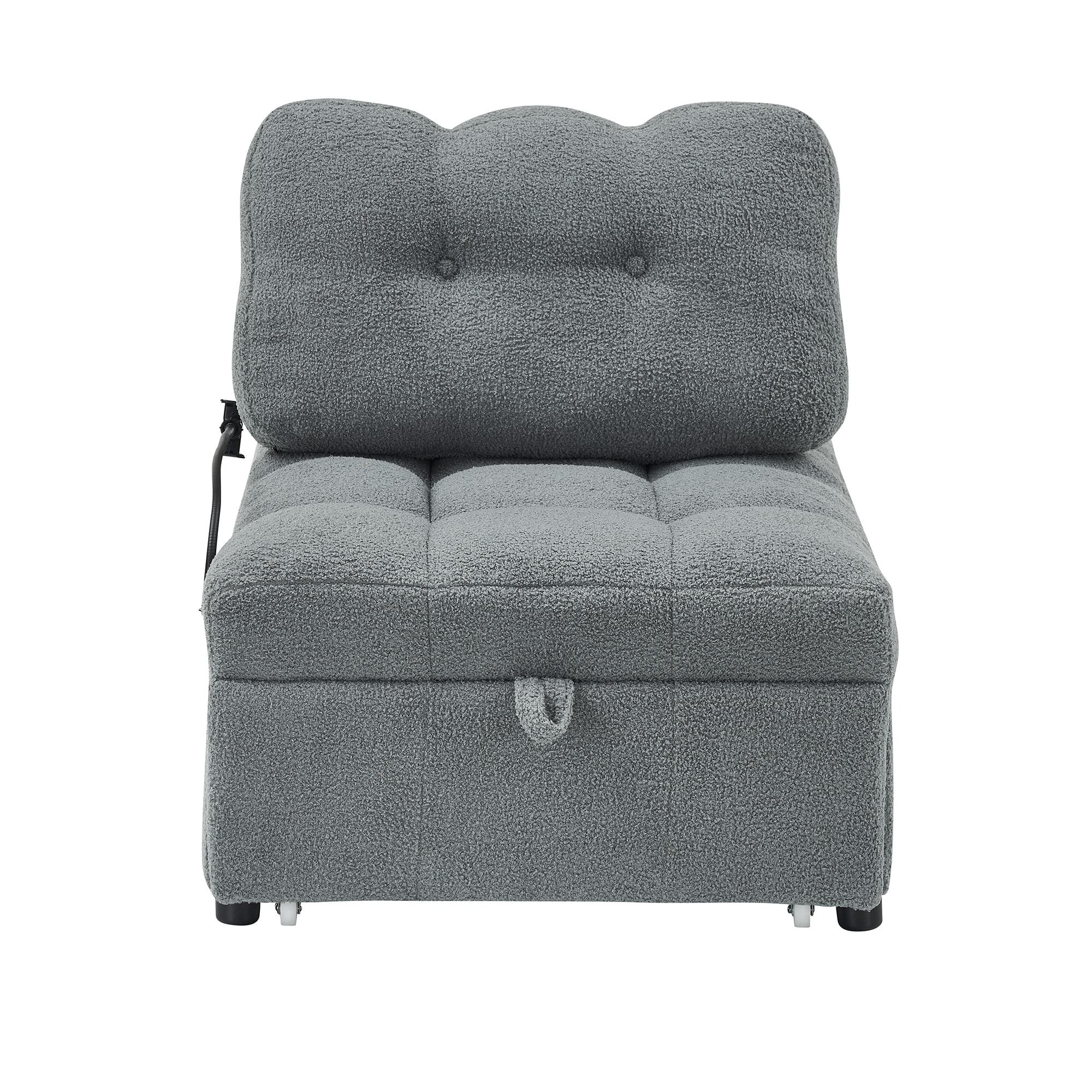 Bybafun YC5200120 Gray Contemporary/Modern Polyester Sofa bed