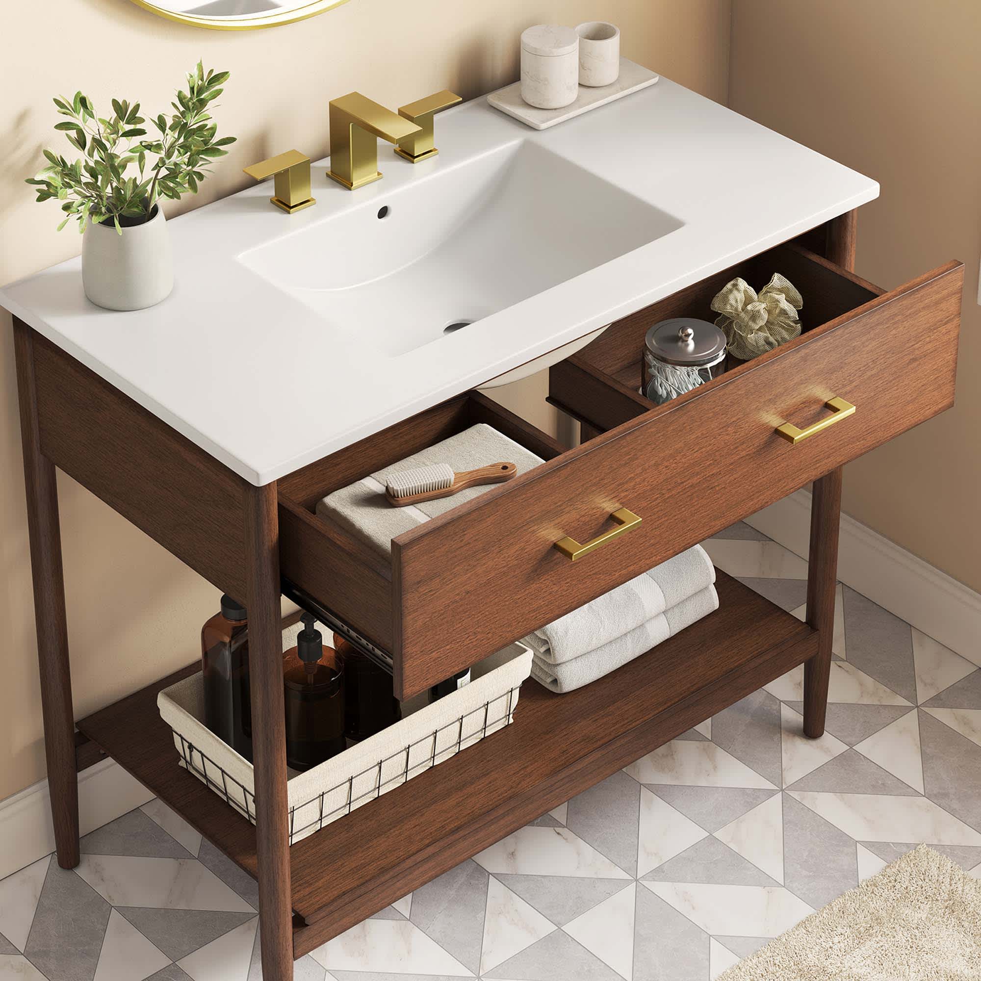 Modway EEI-6822-WAL-WHI Bath-Vanity-Combo - View #5