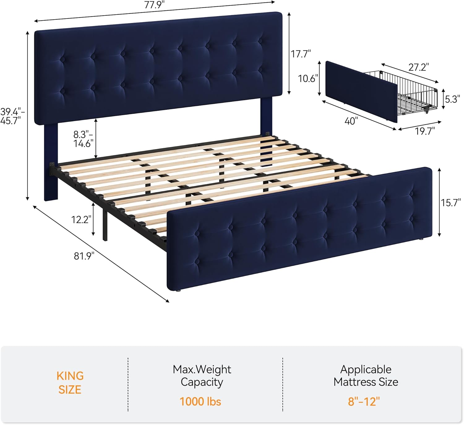 Qeetex LHF-BED-PHO-121UBLFS beds - View #2