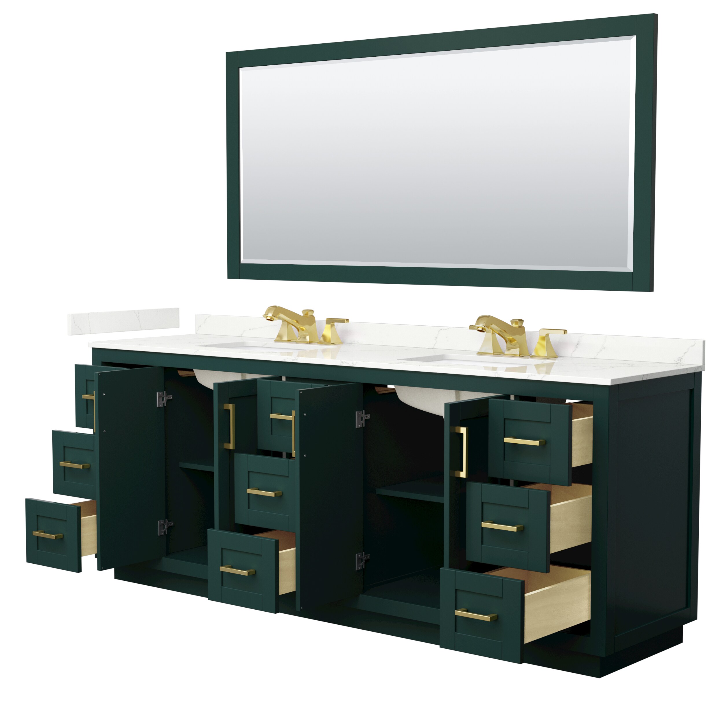 Wyndham Collection WCF292984DGDGTUS3M70 Bath-Vanity-Combo - View #3