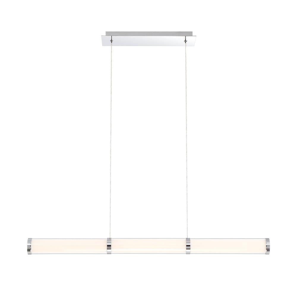 Eurofase 35683-018 Shaw 1-Light Chrome Transitional LED Dry rated Chandelier