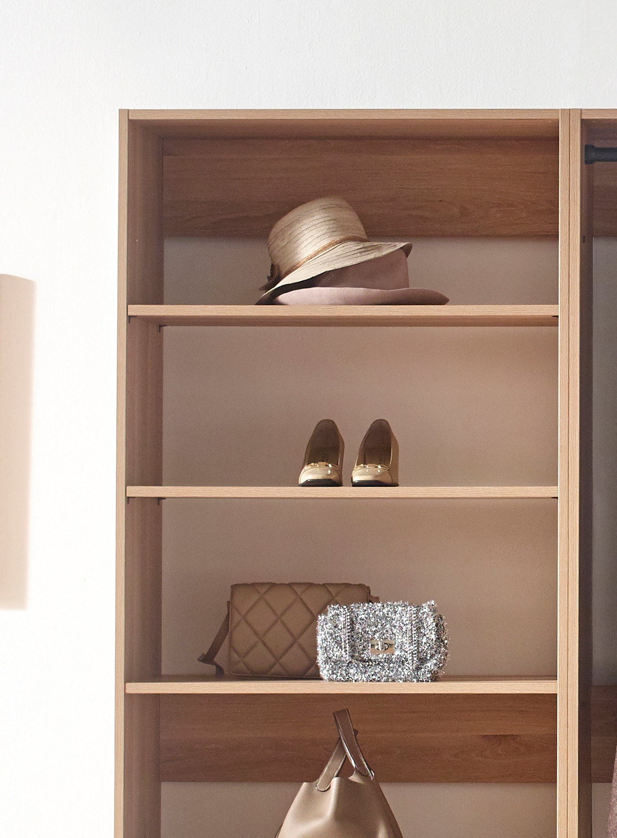 Klair Living PROSPER-ECA OAK Wood-Closet-Kits - View #2