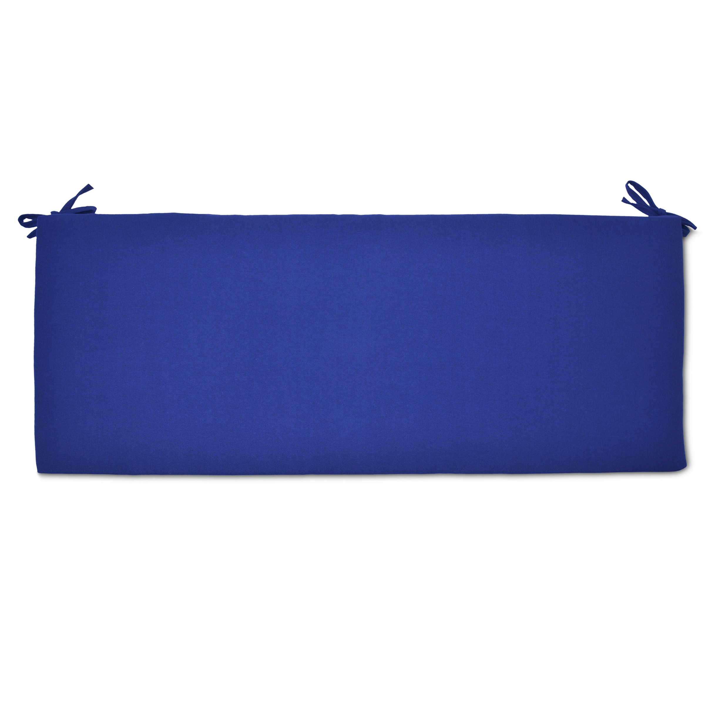 Decor Therapy 7759-01283796 18.5-in x 46-in Navy Dobby Patio Bench Cushion