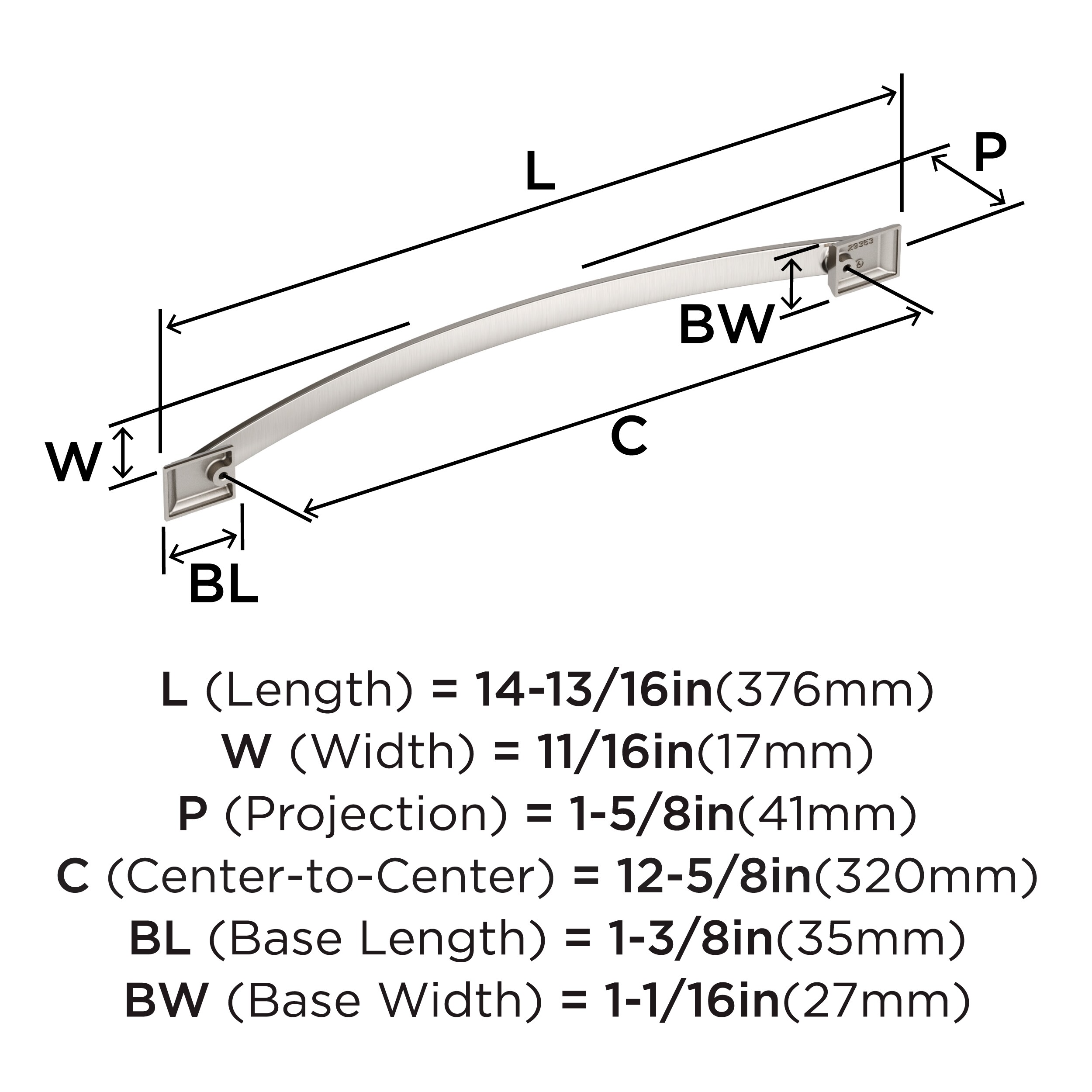 Amerock BP29353G10 Cabinet-Pulls - View #3
