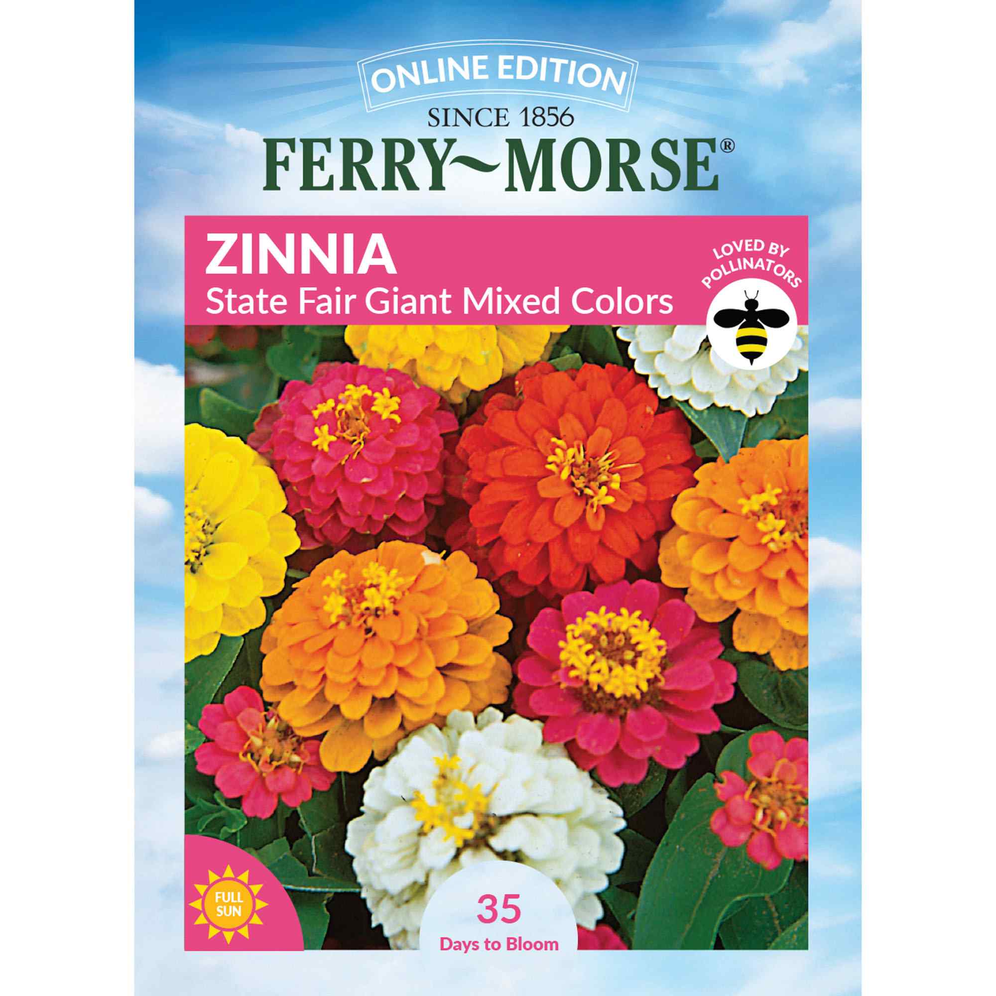 Ferry-Morse LC25.2766 Zinnia Seeds 900 Milligram(s)