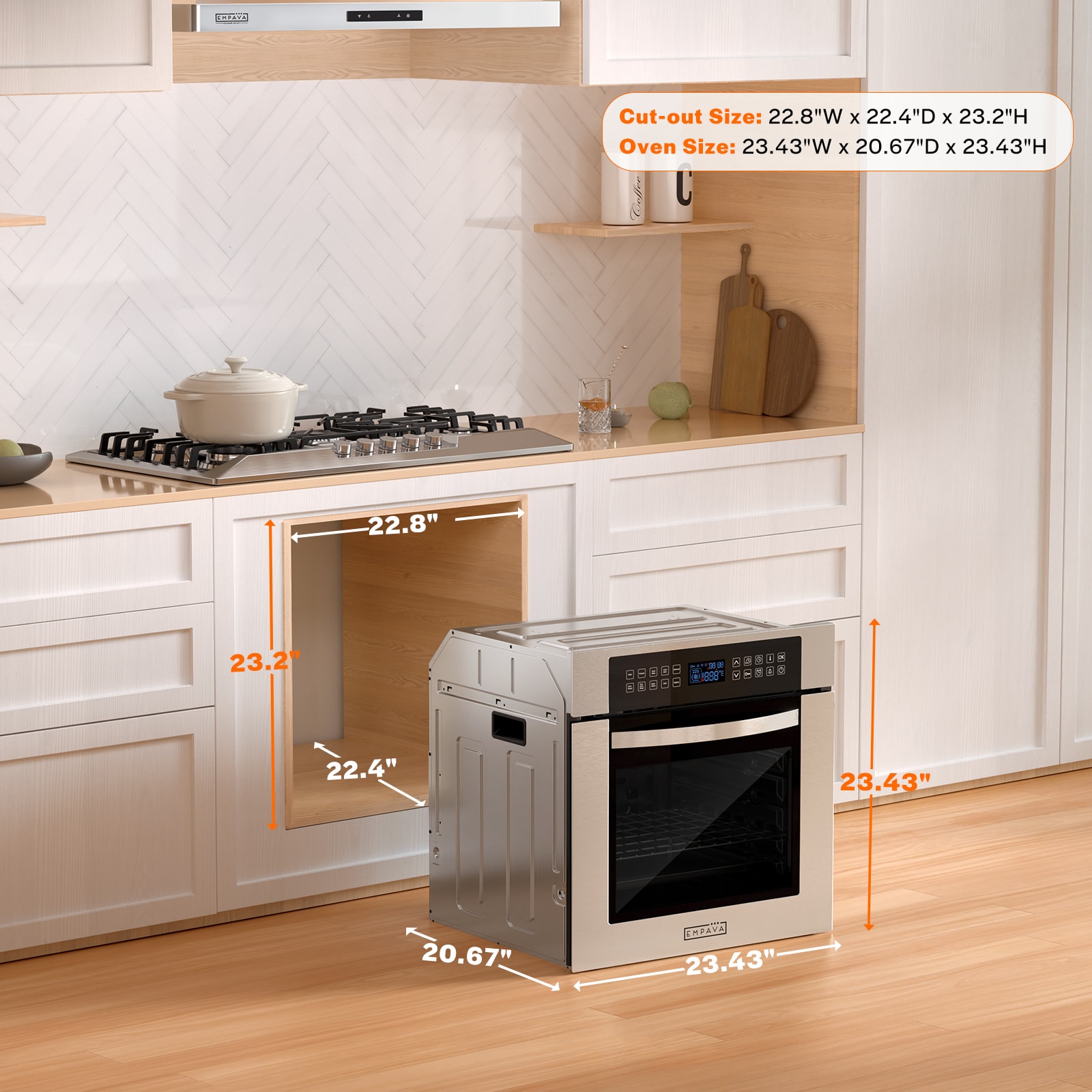 Empava EMP-24SOC02 Swall-Elec-Oven - View #4