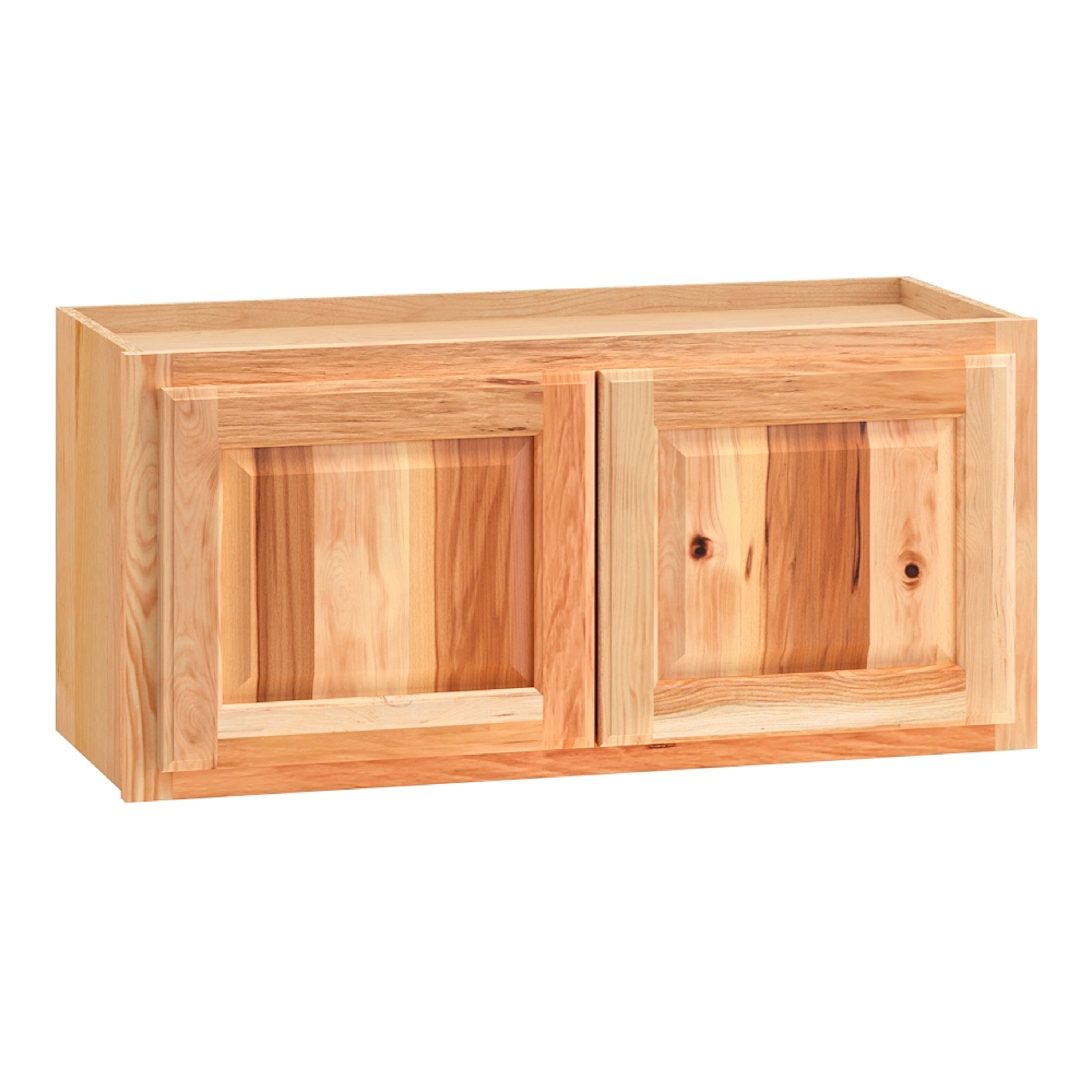 Diamond NOW Denver 21-in W x 30-in H x 12-in D Natural Rustic Hickory Wall Fully Assembled Cabinet (Raised Panel Square Door Style)