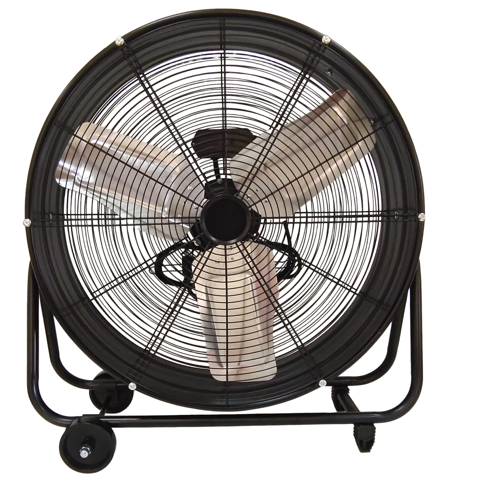 Misopily  24 inch heavy duty metal industrial drum fan high velocity shop fan pure copper motor aluminum blades 2 speed large floor fan