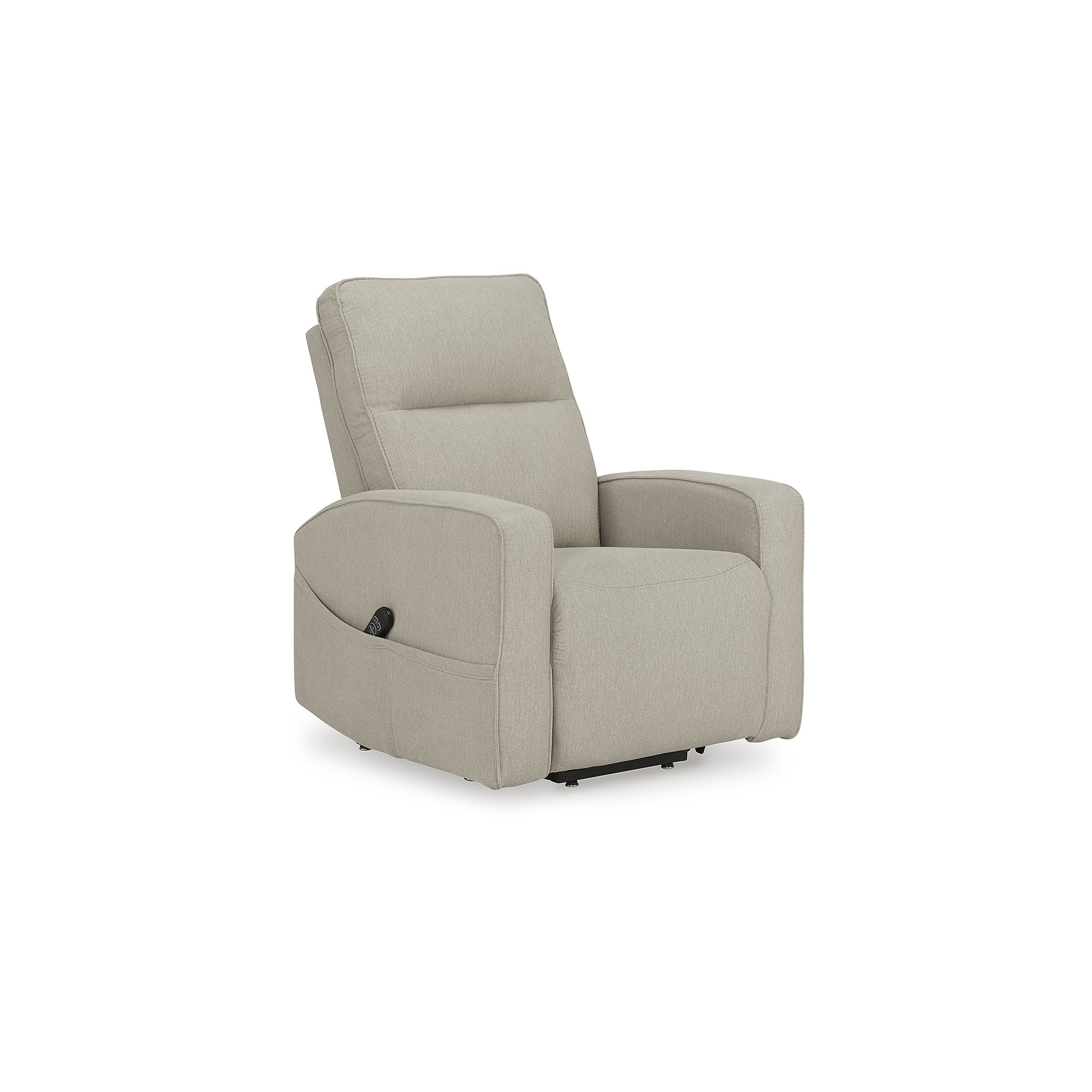 Signature Design by Ashley 9370512 Starganza Smoke Gray Power Lift Recliner with Heat Massage and Next Gen Nuvella Fabric