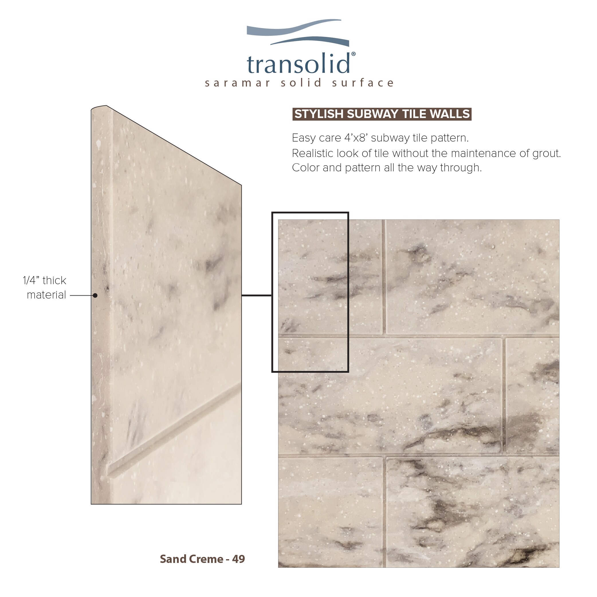Transolid SWK363696-49 Shower-Wall-Surrounds - View #6