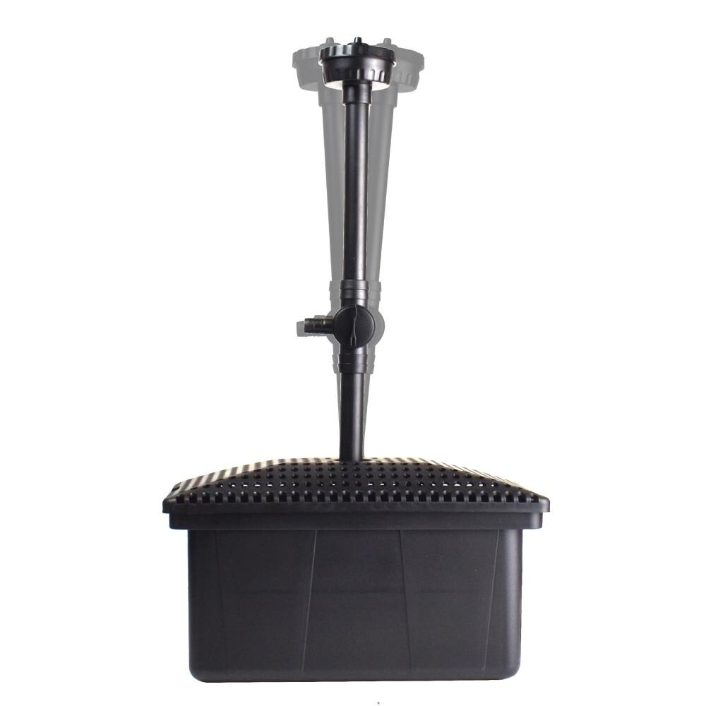 Black Medium Pond Filter Kit with Pump for 500 Gallons
