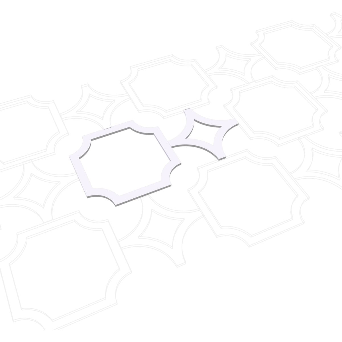 Large White PVC Decorative Fretwork Wall Panels