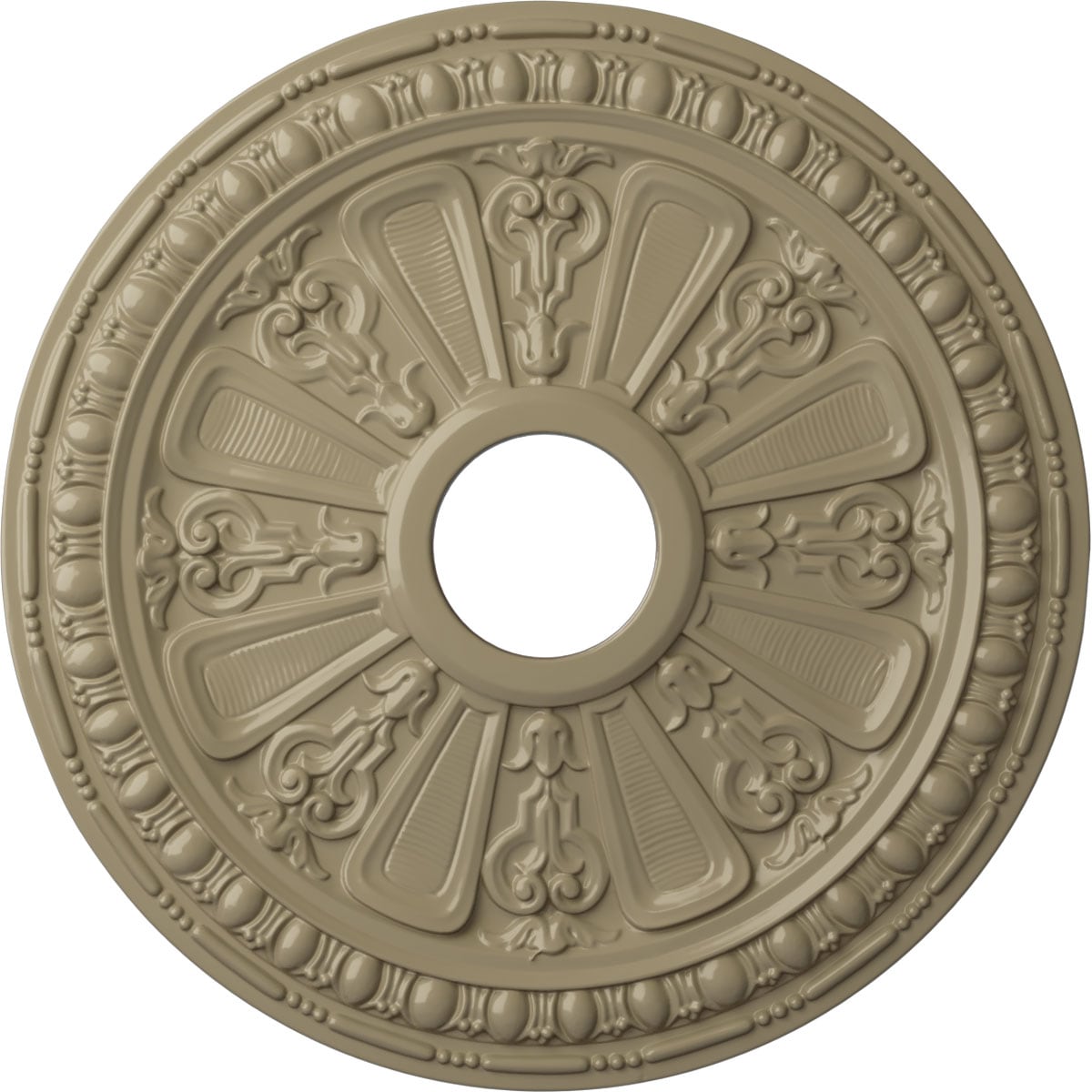 Ekena Millwork CM18RAGDF Raymond 18.125-in W x 18.125-in L Painted Gobi Desert Polyurethane Whole Ceiling Medallion
