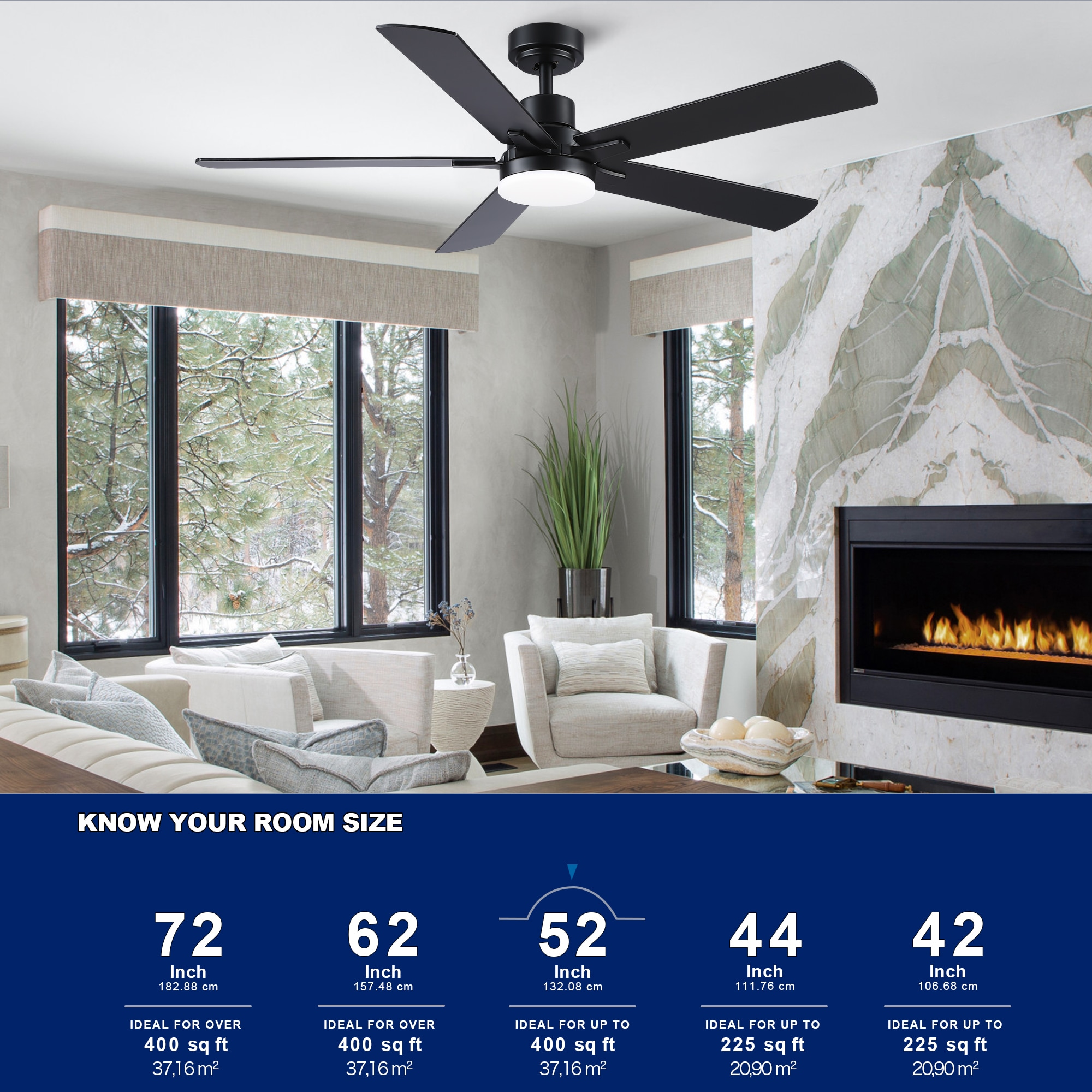 YUHAO LSDY1170ABK52 Ceiling-Fans - View #6