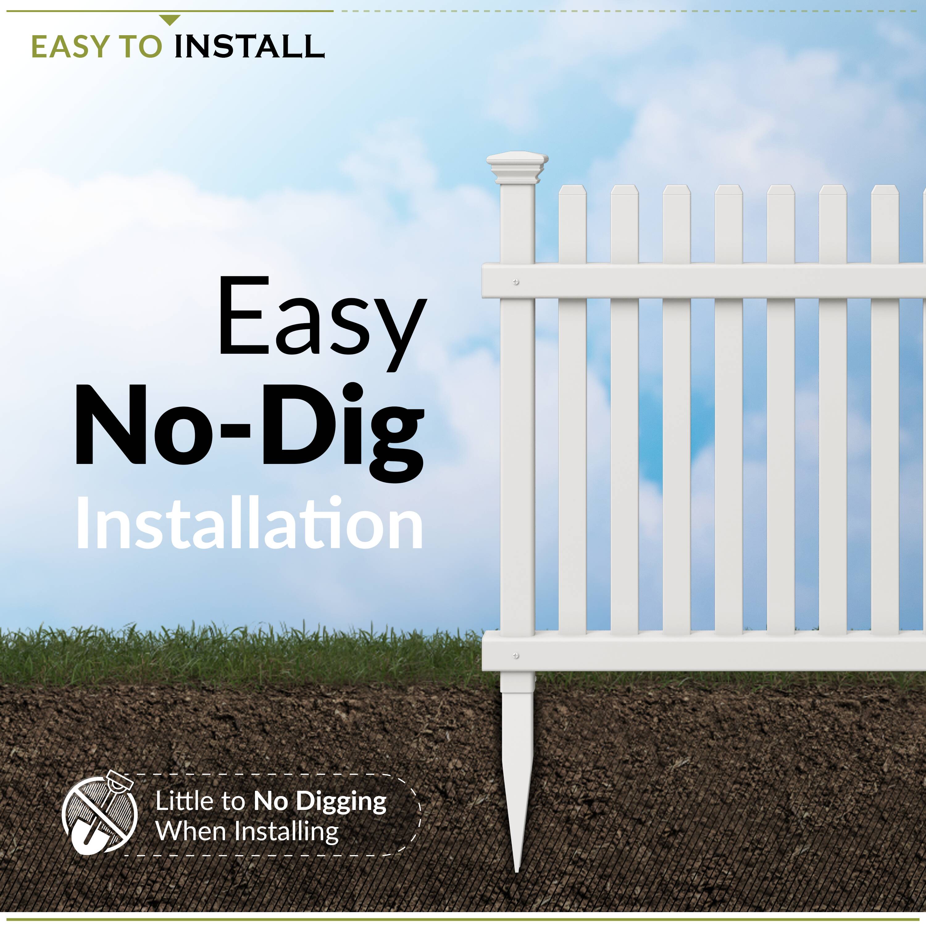 Zippity Outdoor Products ZP19056 Vinyl-Fence-Panels - View #3