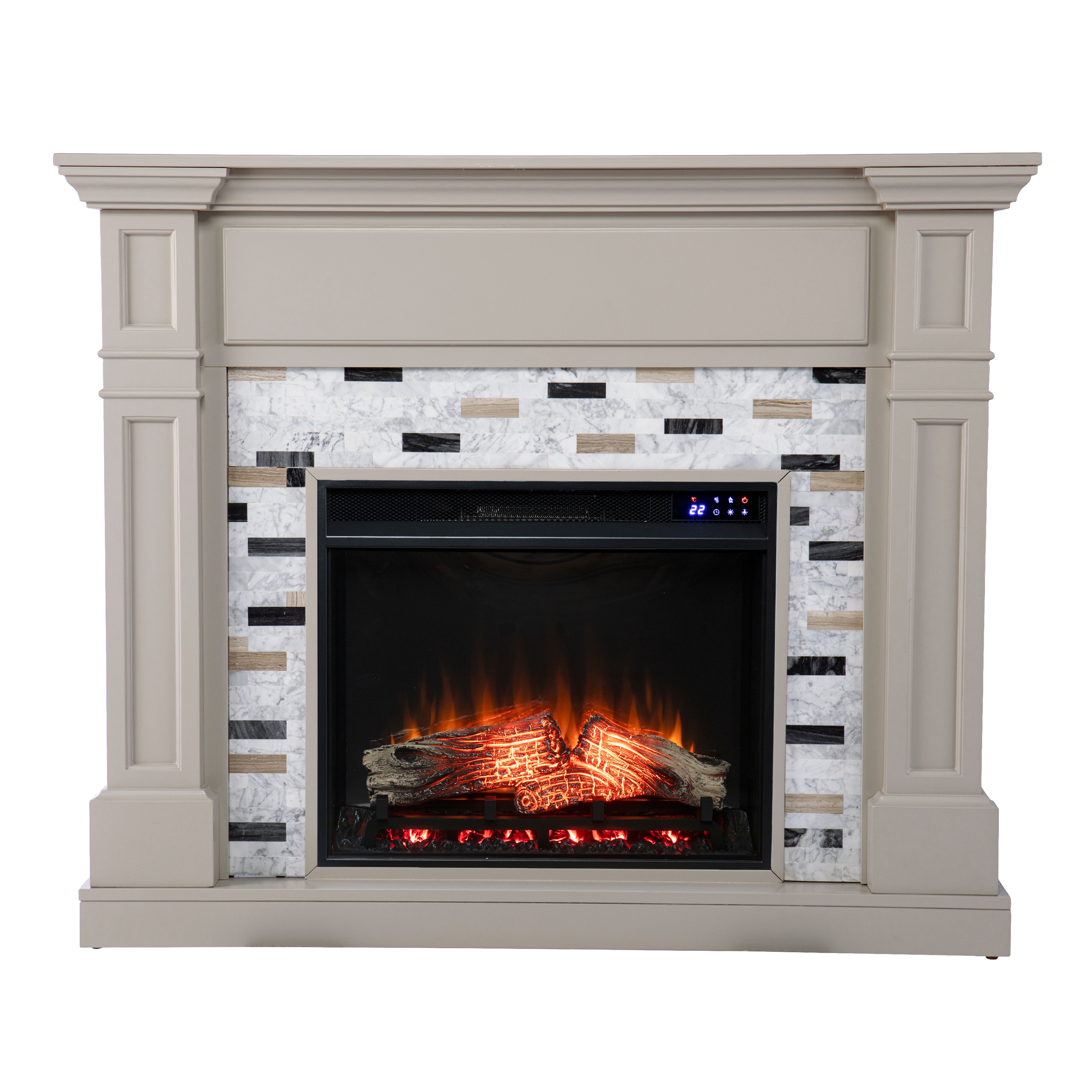 CASAINC 72-in W Black LED Electric Fireplace VL-WF-WM72 Sansujyuku sansujyuku.com