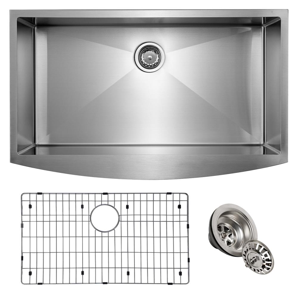 Giagni Undermount 36-in x 22-in Stainless Steel Single Bowl 