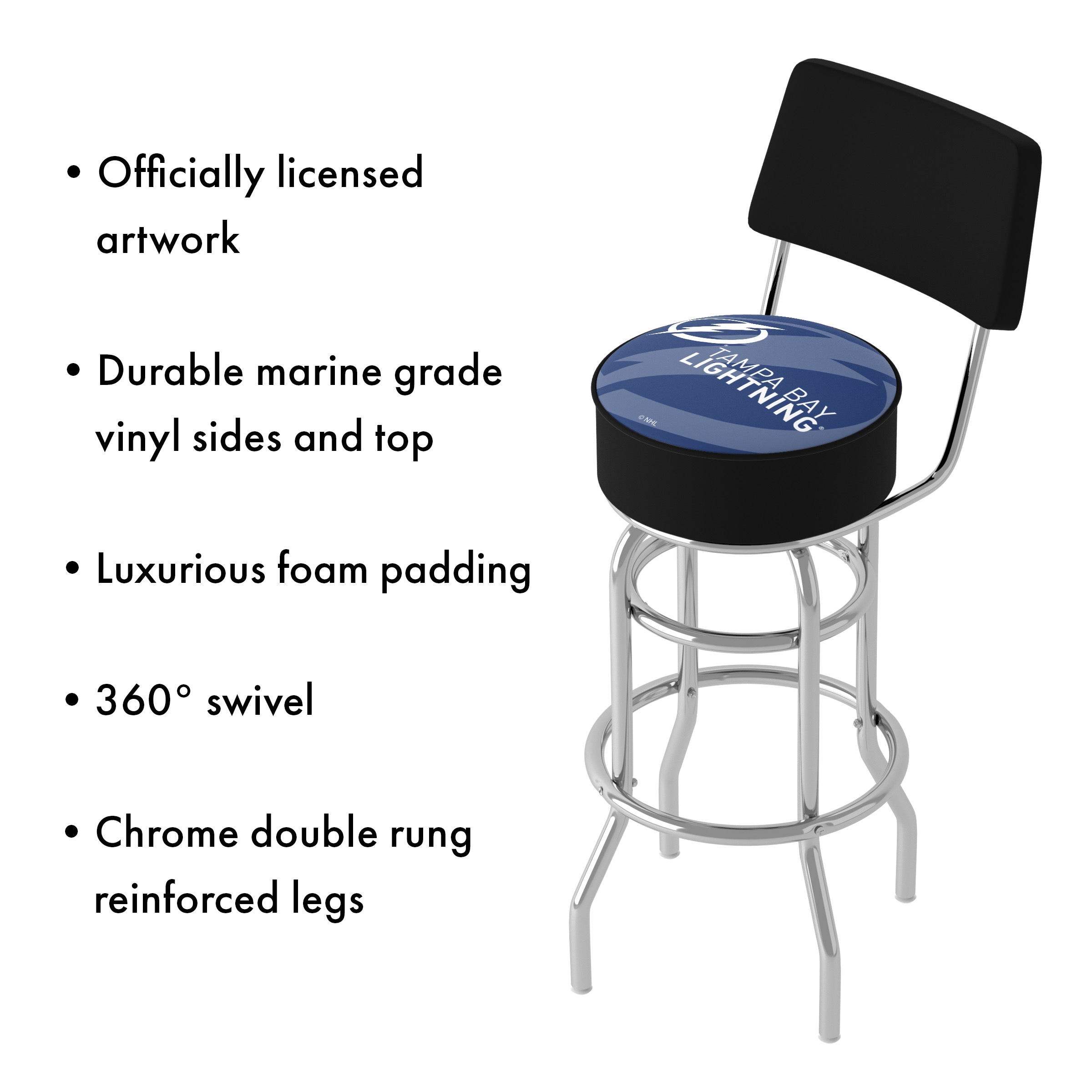Trademark Gameroom NHL1100-TBL-WM stools - View #3
