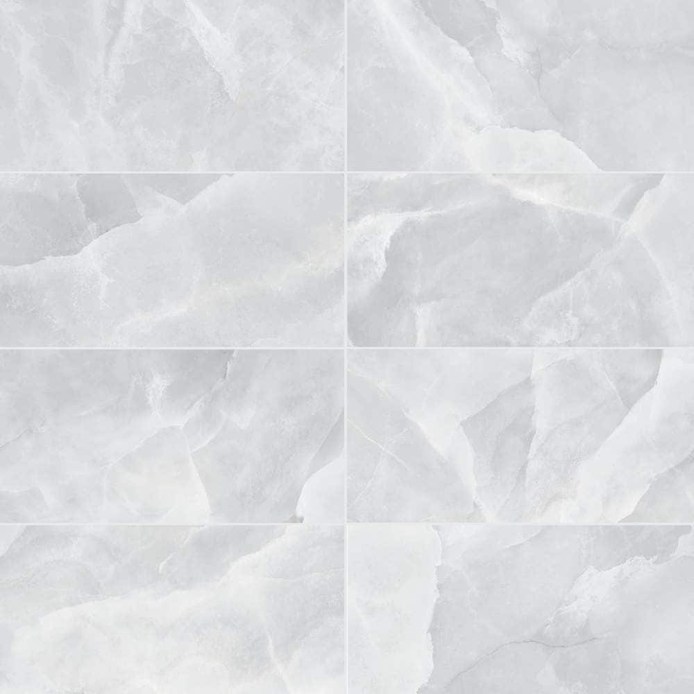 Geo Lush Matte Grey 12-in x 24-in Matte Porcelain Marble Look Floor and Wall Tile (13.56-sq. ft/ Carton) | - The Tile Life TONYX1224MG