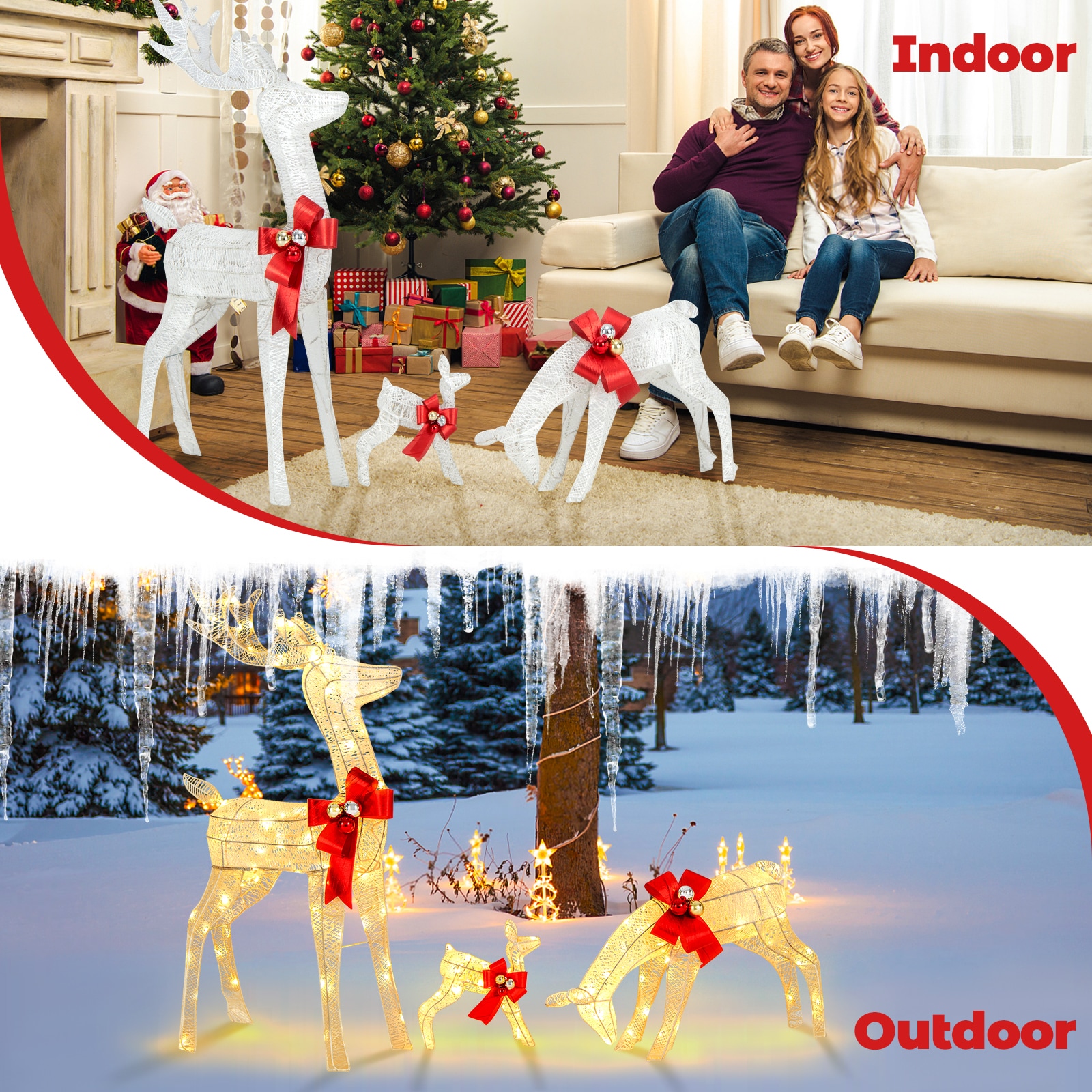 Forclover HBV-CT244S Table-Christmas-Decorations - View #7