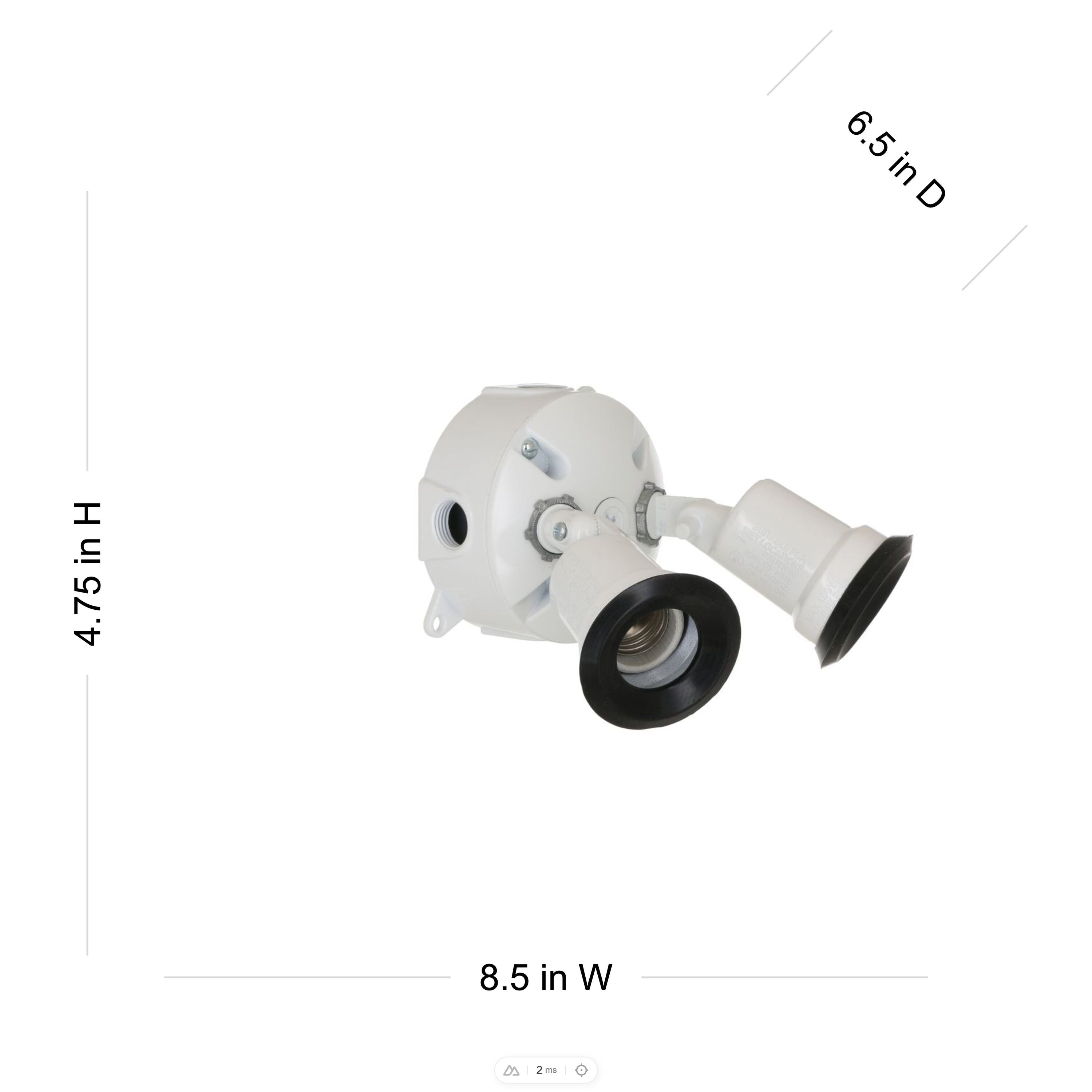 Hubbell 5829-6G Switch-Controlled-Floodlights - View #2