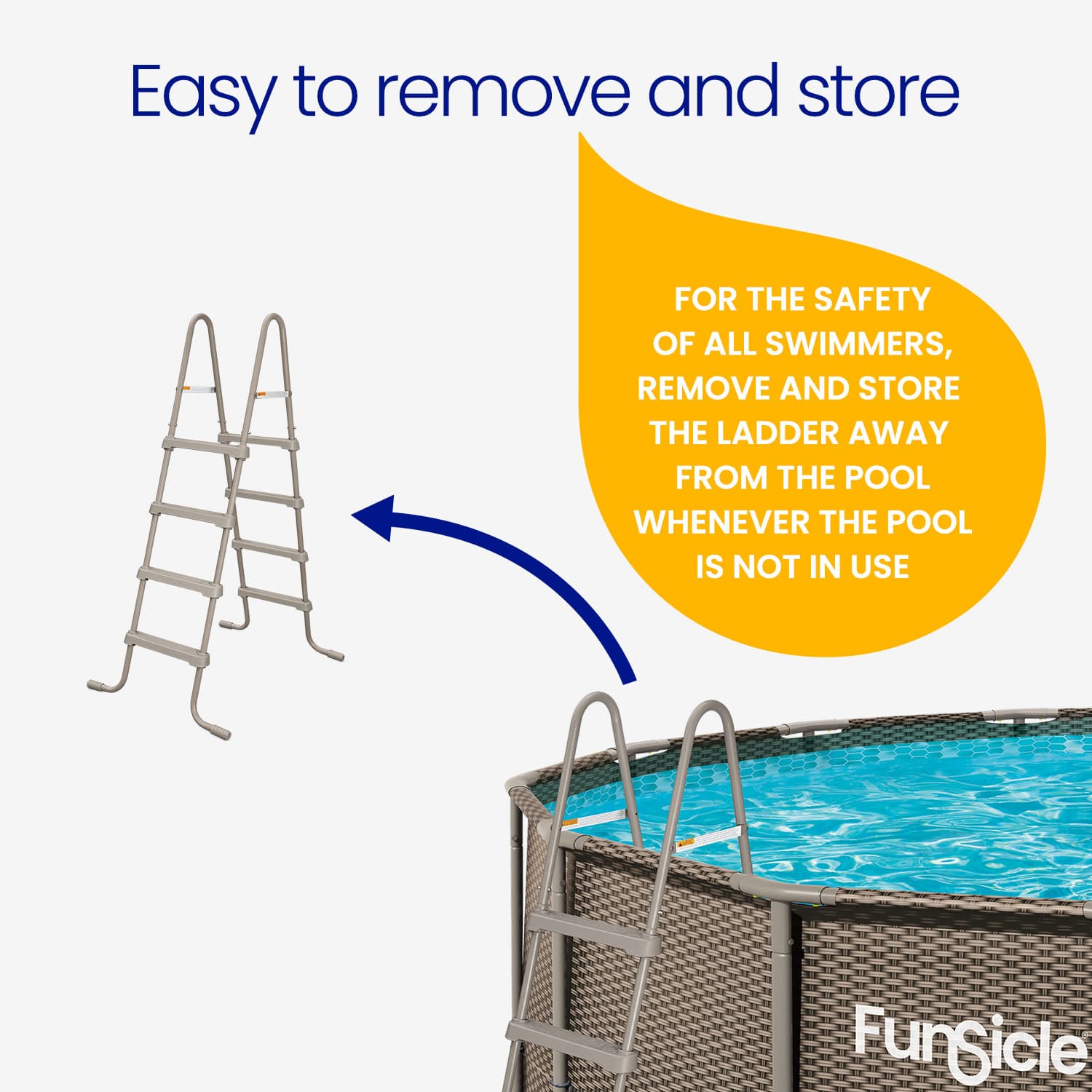 Funsicle P5448FQ10 Above-Ground-Pool-Lad-Steps - View #3