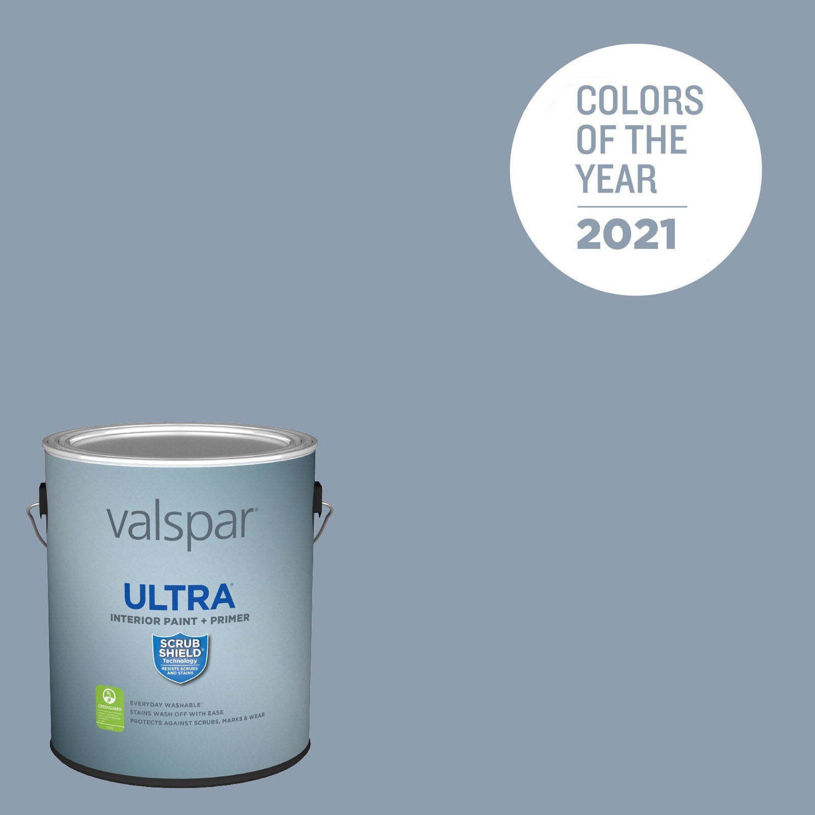 Valspar 4005-3C-935295 Ultra Satin Blissful Blue 4005-3C Latex Interior Paint Paint + Primer ( 1-gallon )