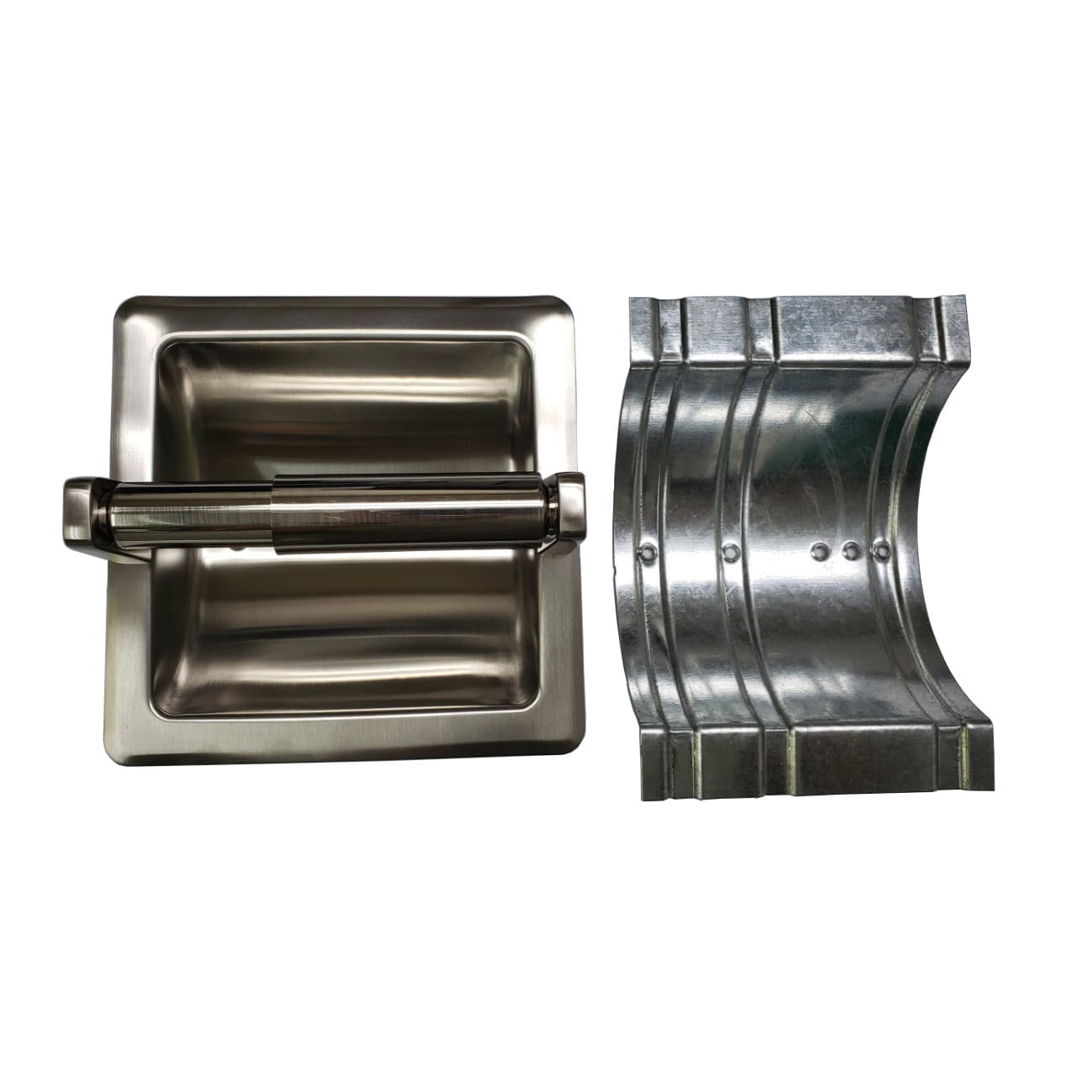 304 Stainless Steel Recessed Toilet Paper Holder (brushed Nickel